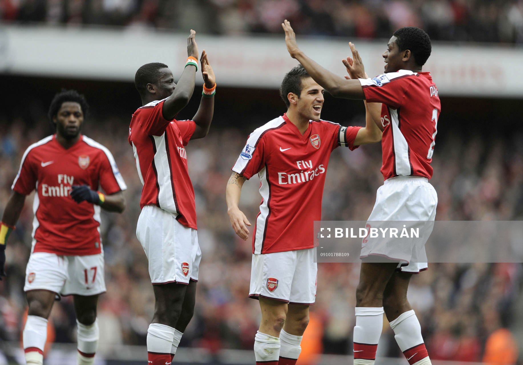 Abou Diaby, Arsenal, glädje, jubel