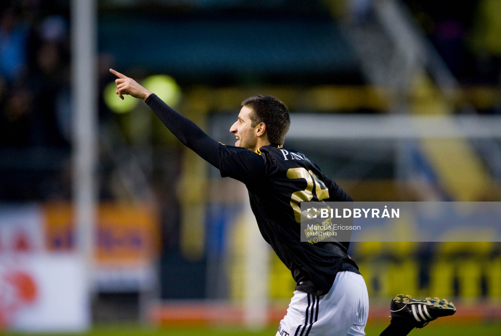  Gabriel Özkan, AIK, jubel.
