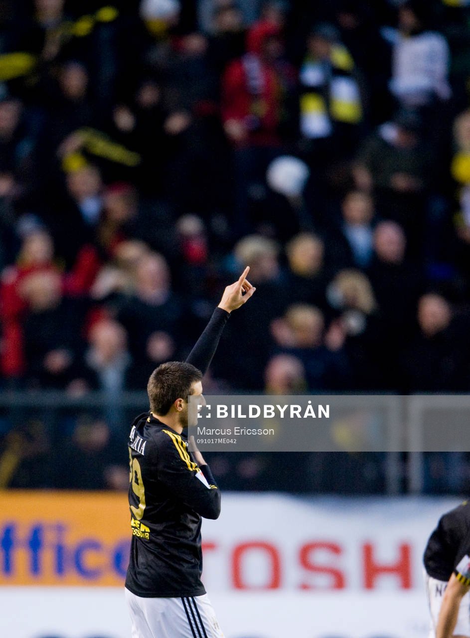 Gabriel Özkan, AIK, jubel.