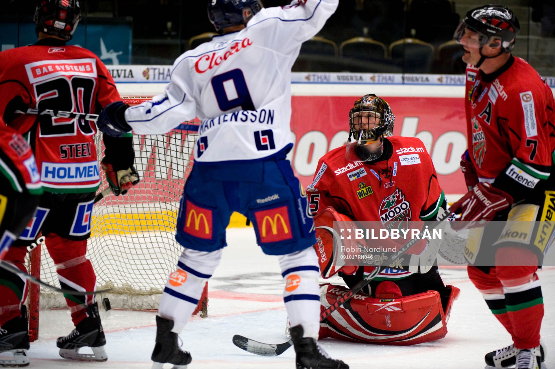 Roman Malek, Målvakt Modo och Tony Mårtensson,