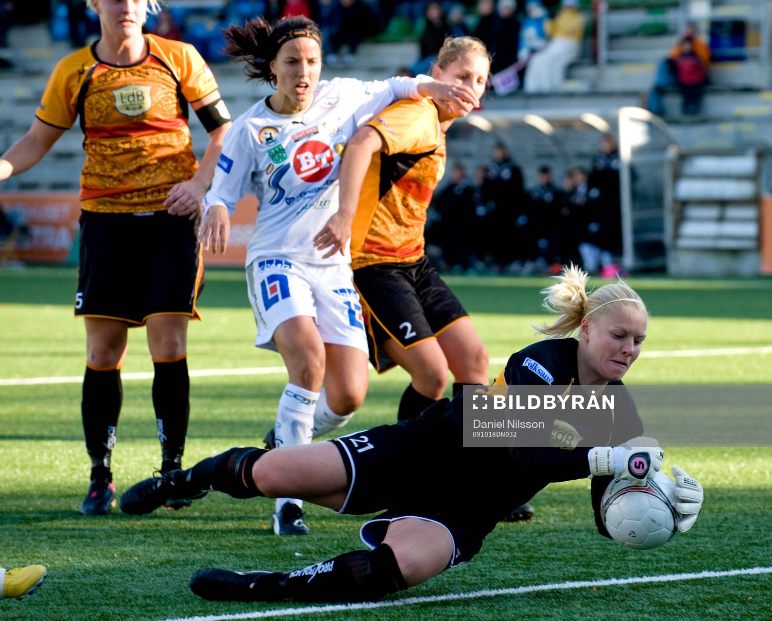TIne Cedrkvist Viskaer, målvakt, Malmö, Nilla Fischer och