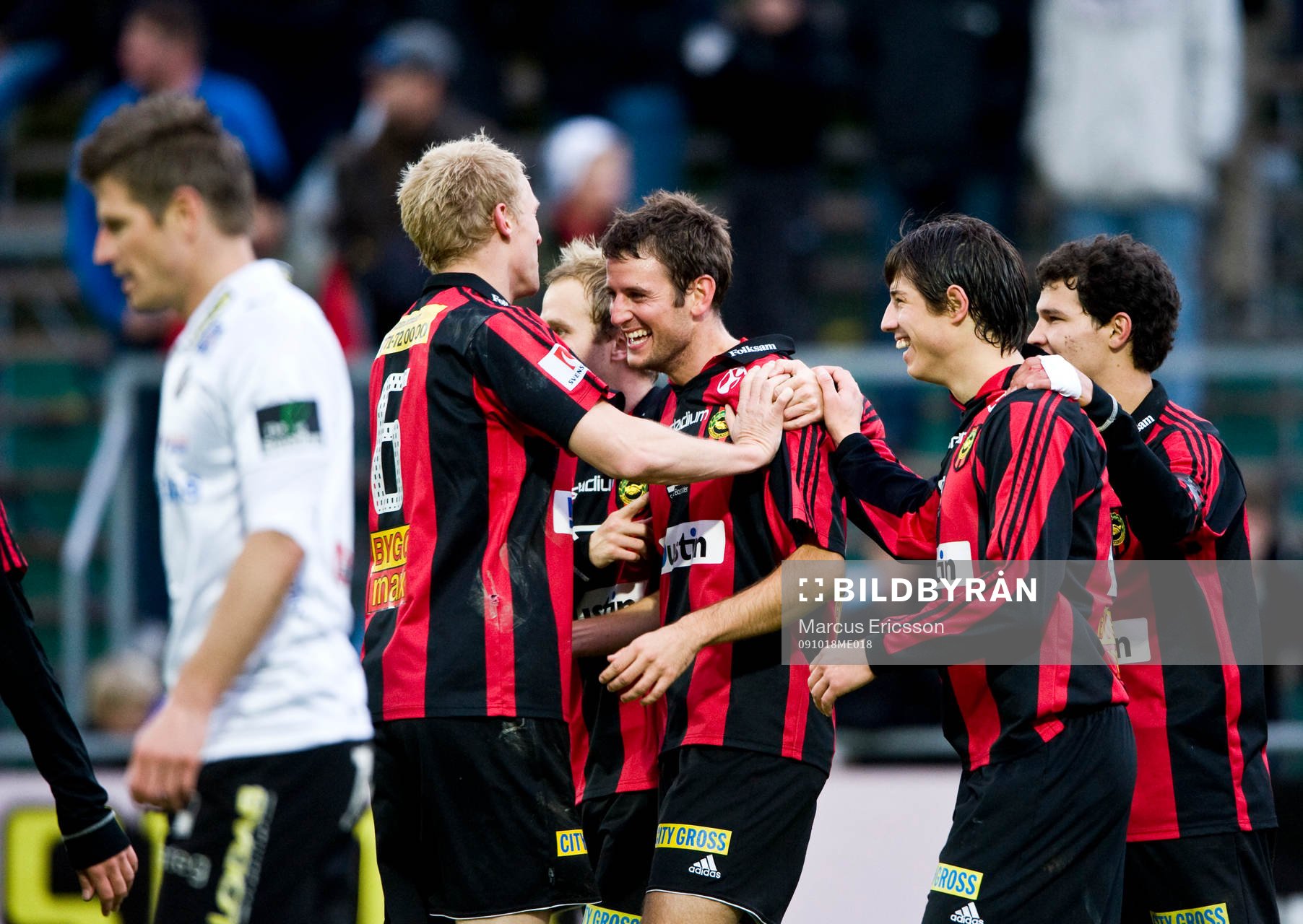 i Brommapojkarna, Olof Guterstam, jubel