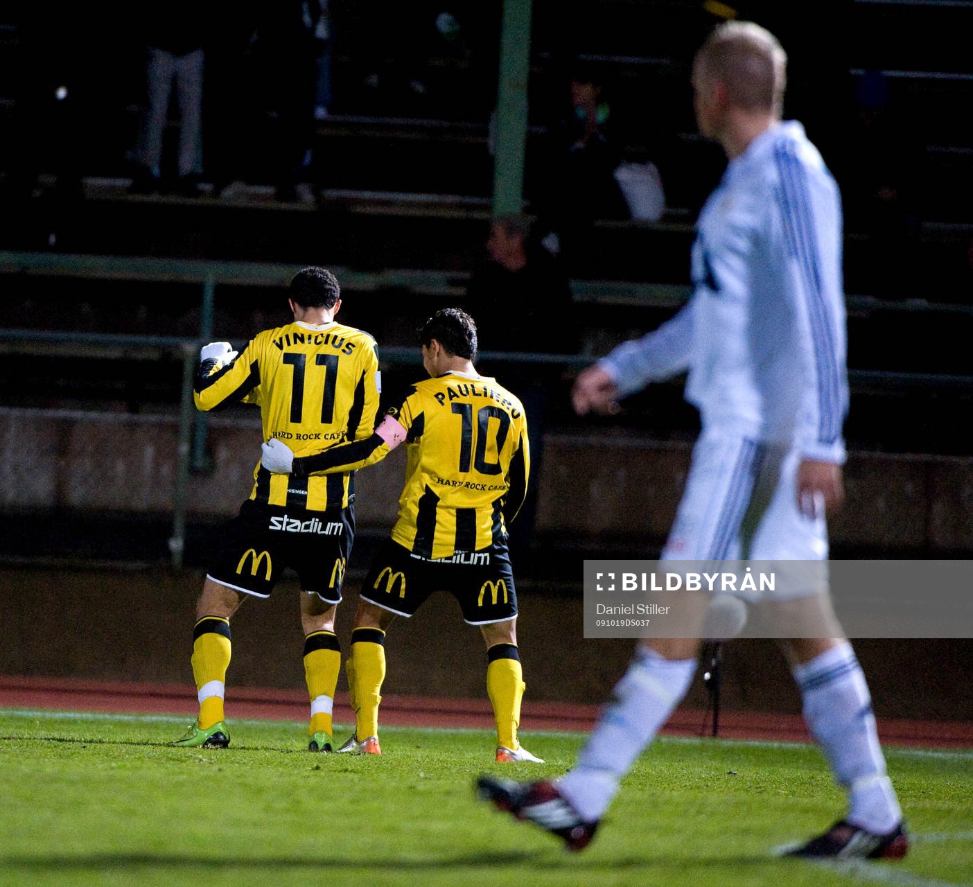 Vinicius Lopes Souto, Häcken, gör 1-1. Jubel