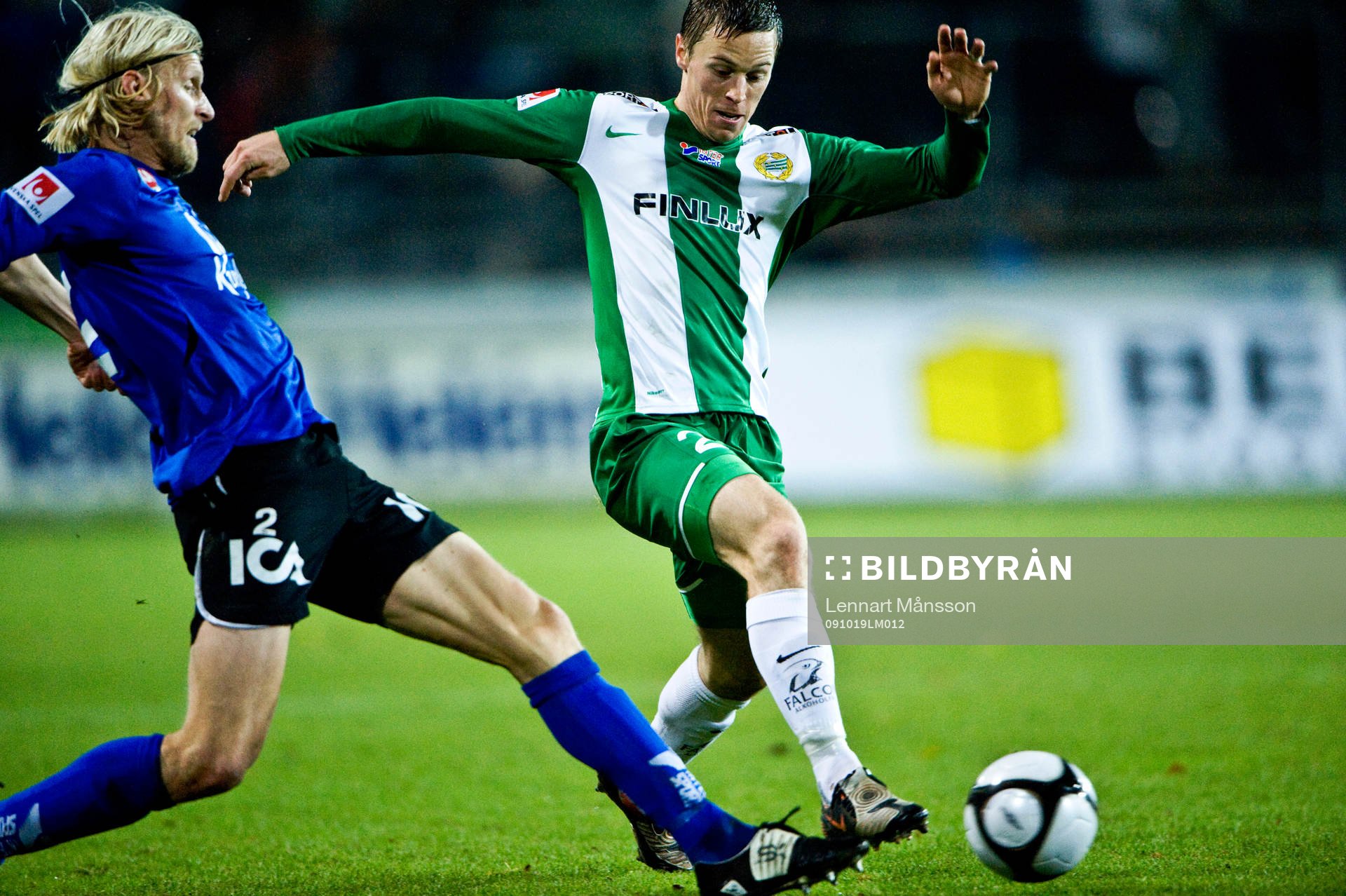 Per Johansson, Halmstad David Johansson, Hammarby, närkamp