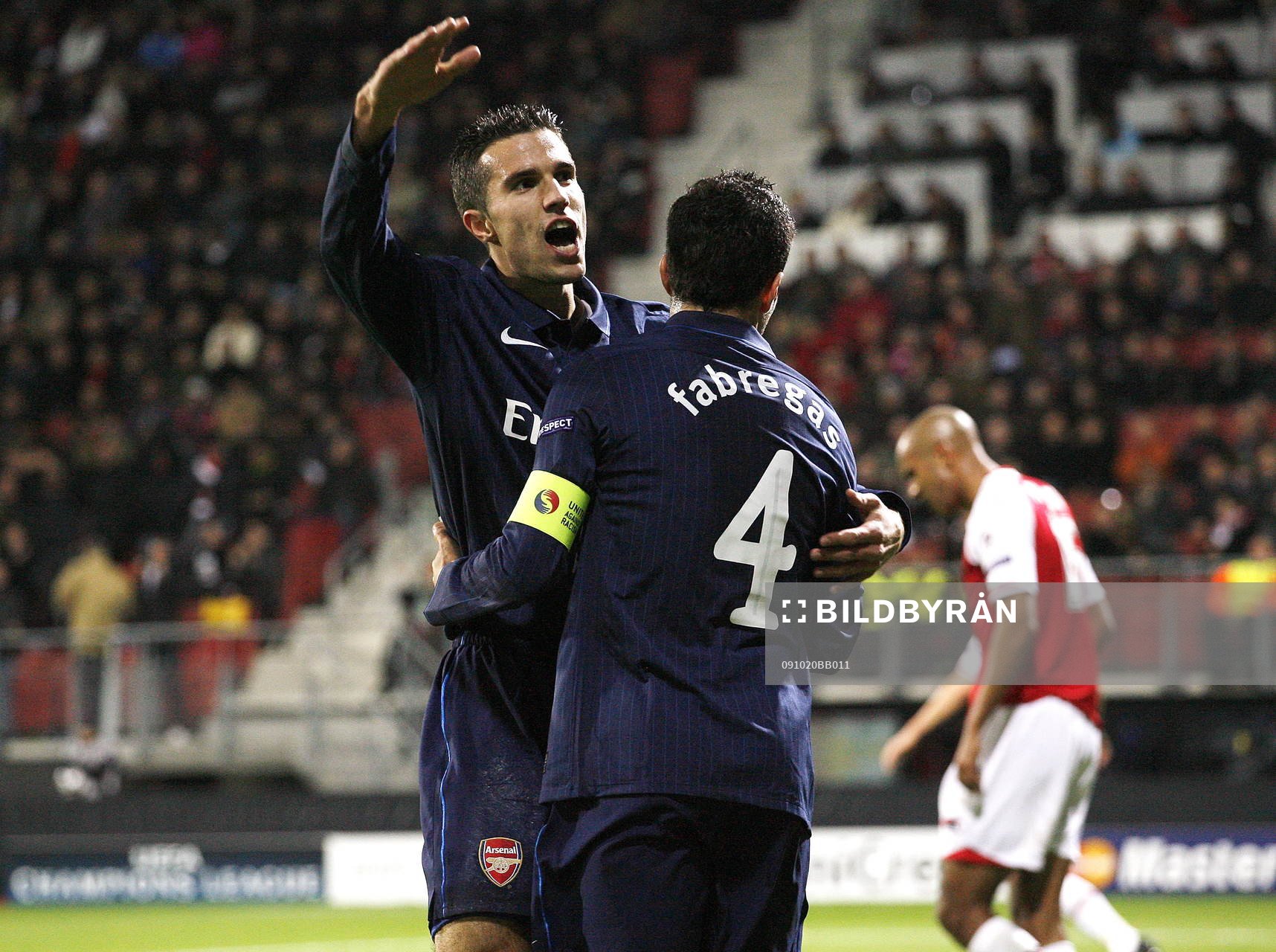  Cesc Fabregas och Robin Van Persie, Arsenal (Jubel)