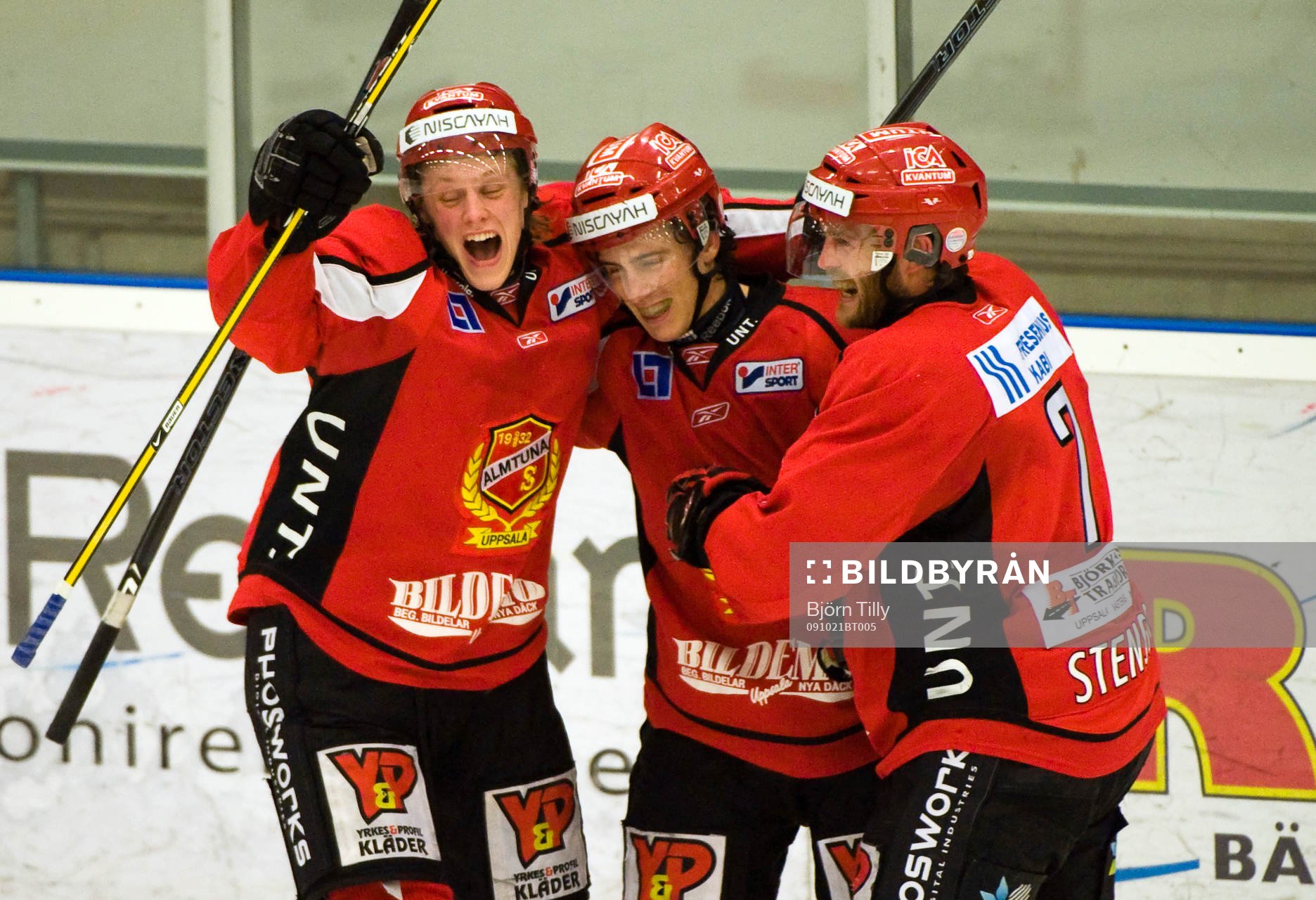 Robert Kimby, Sebastian Eriksson och Linus Stensson, Almtuna
