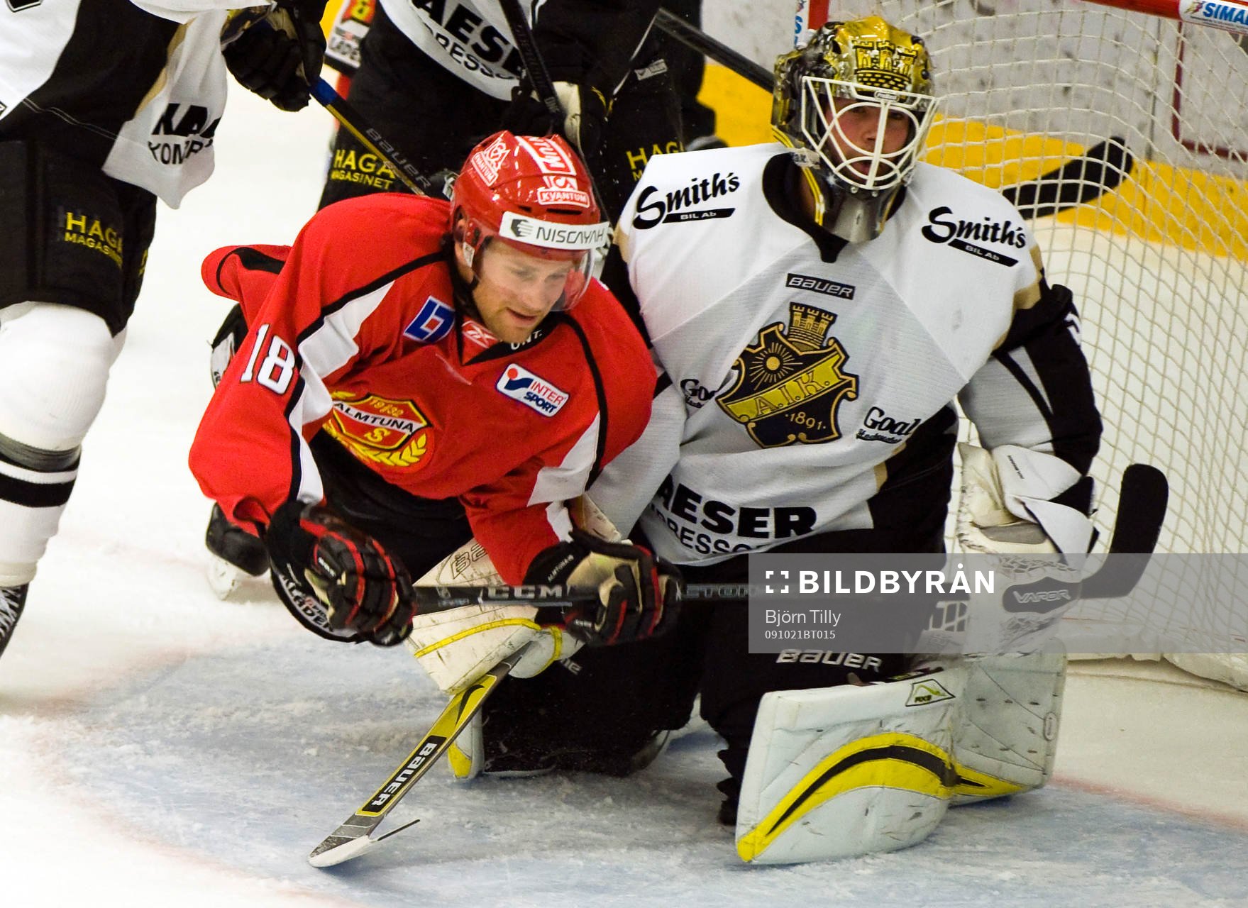 Olof Mårs, Almtuna och Fredrik Holmgren, målvakt, AIK