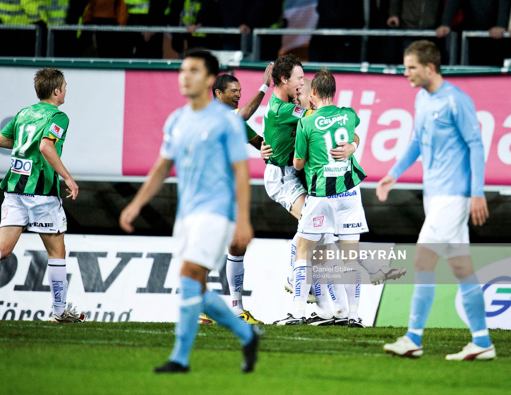 Mattias Lindström, GAIS, gör 1-0. Jubel