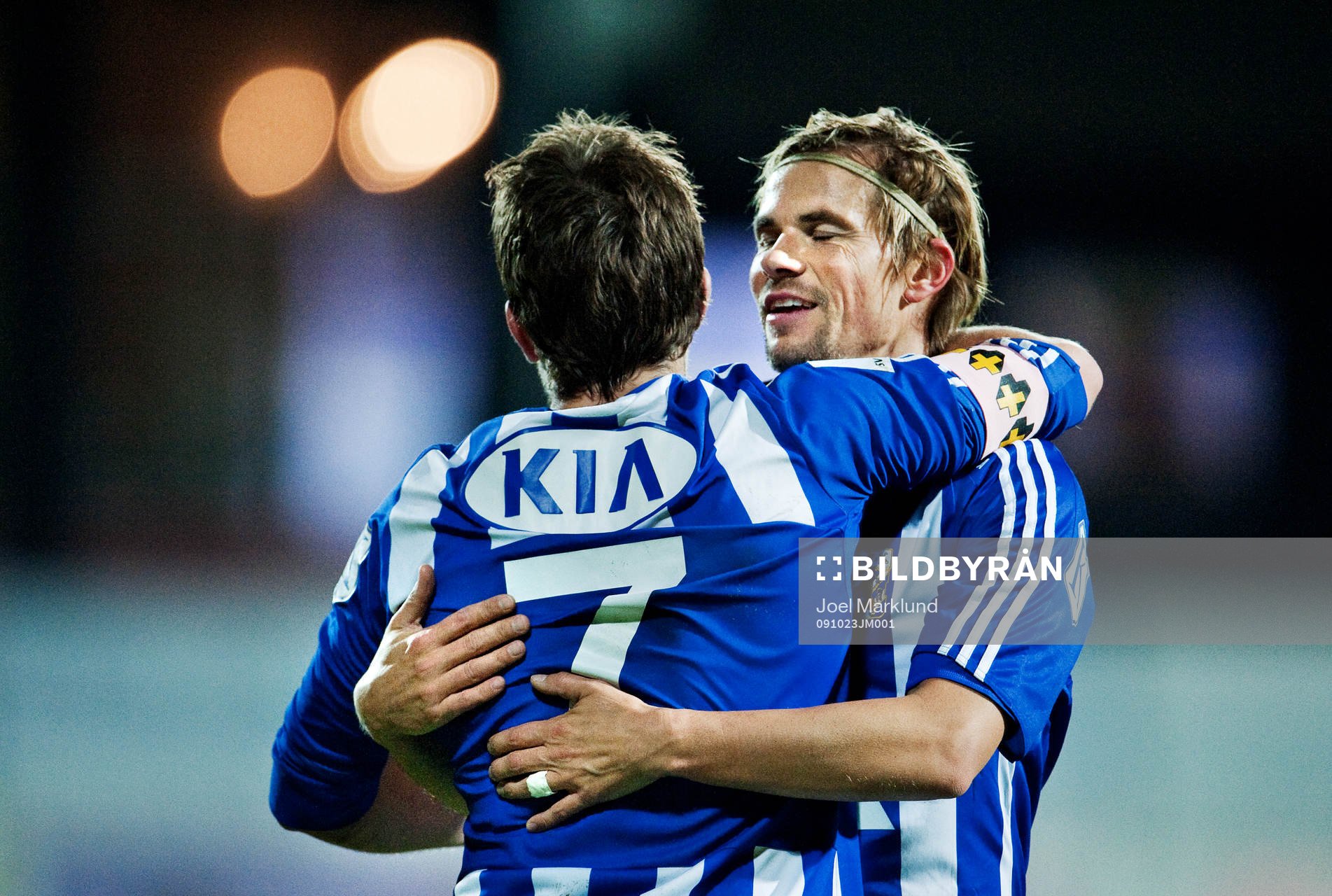  Tobias Hysén och Niclas Alexandersson, IFK Göteborg, jubel efter 0-2-målet.