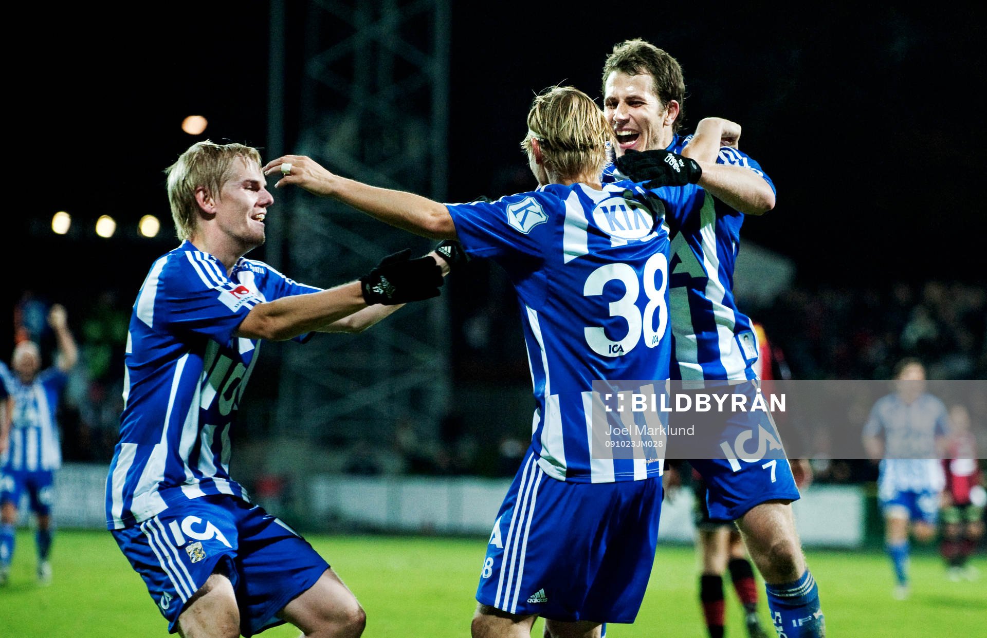 Erik Lund, Niclas Alexandersson och Tobias Hysén, IFK