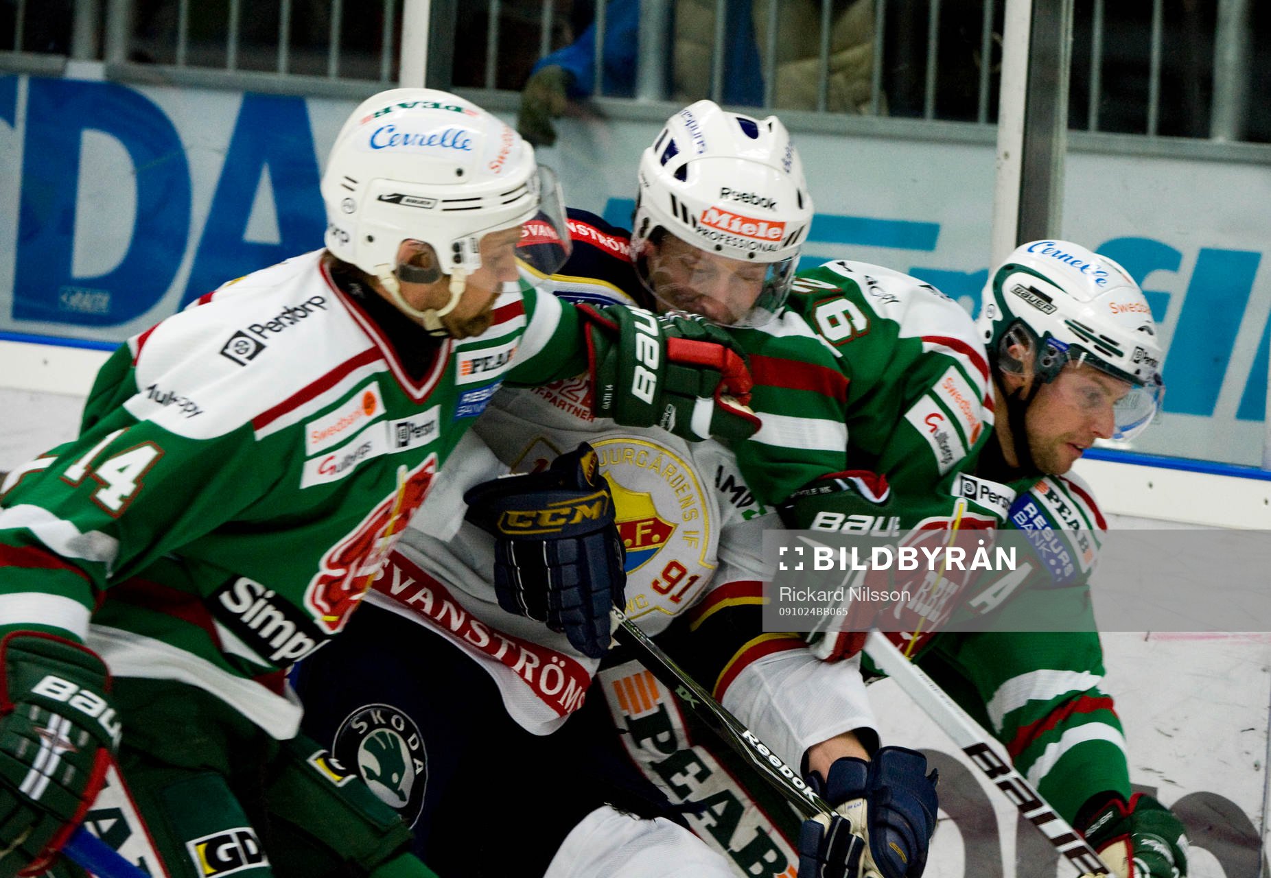Mikael Gath, Jakob Johansson, Rögle och David Printz,