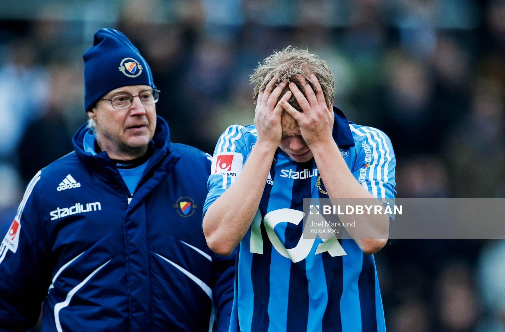 Patrik Haginge, Djurgården, är förtvivlad