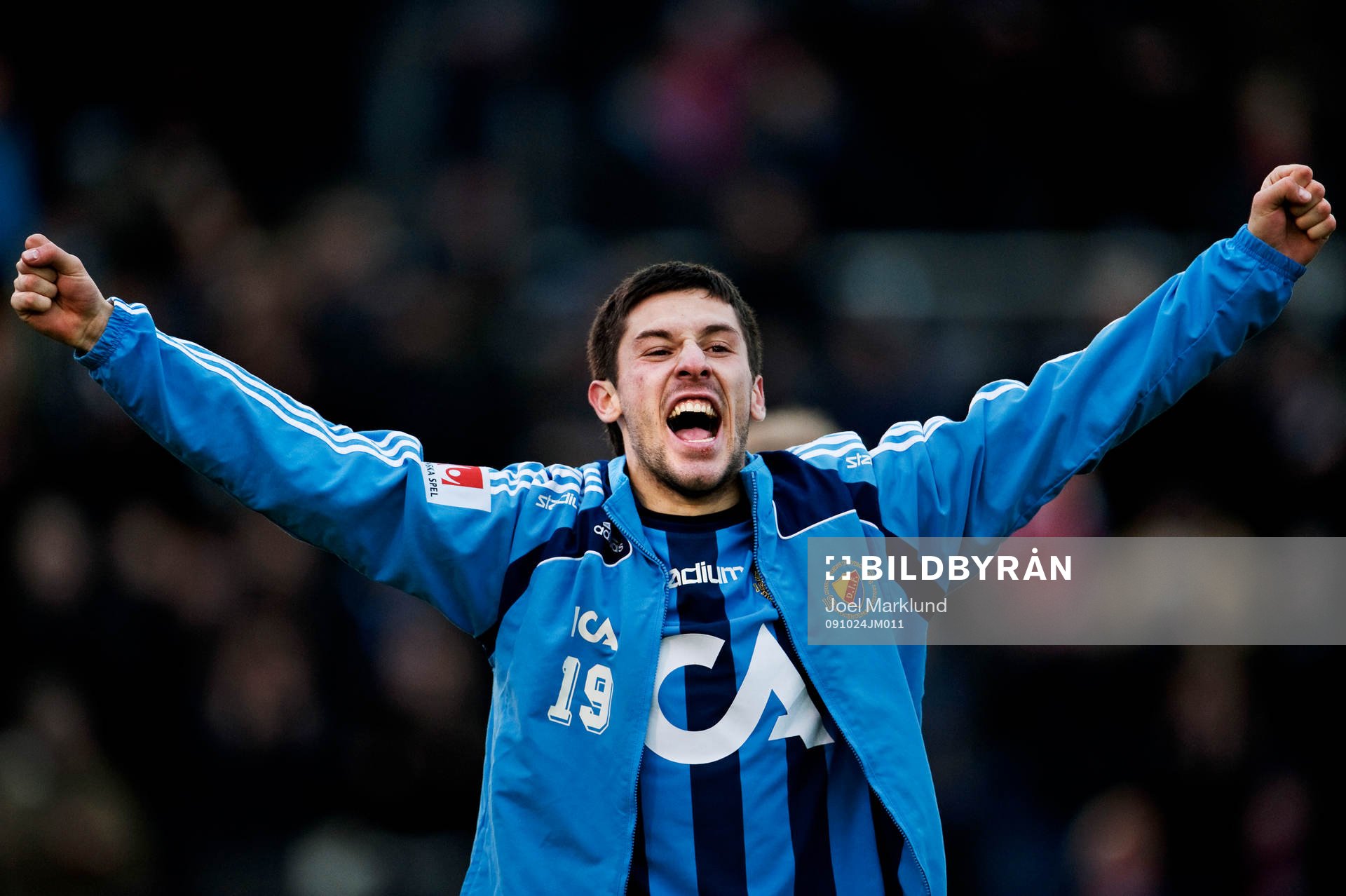  Hrvoje Milic, Djurgården, jubel efter vinsten.