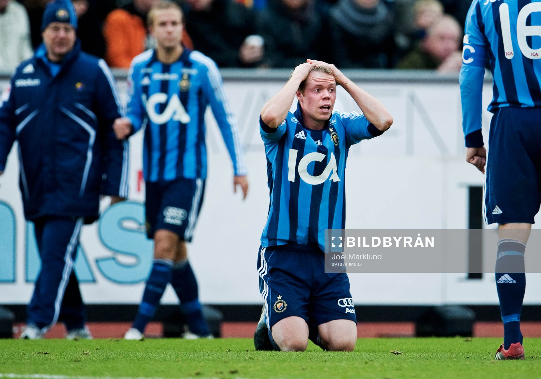Patrik Haginge, Djurgården, är förtvivlad