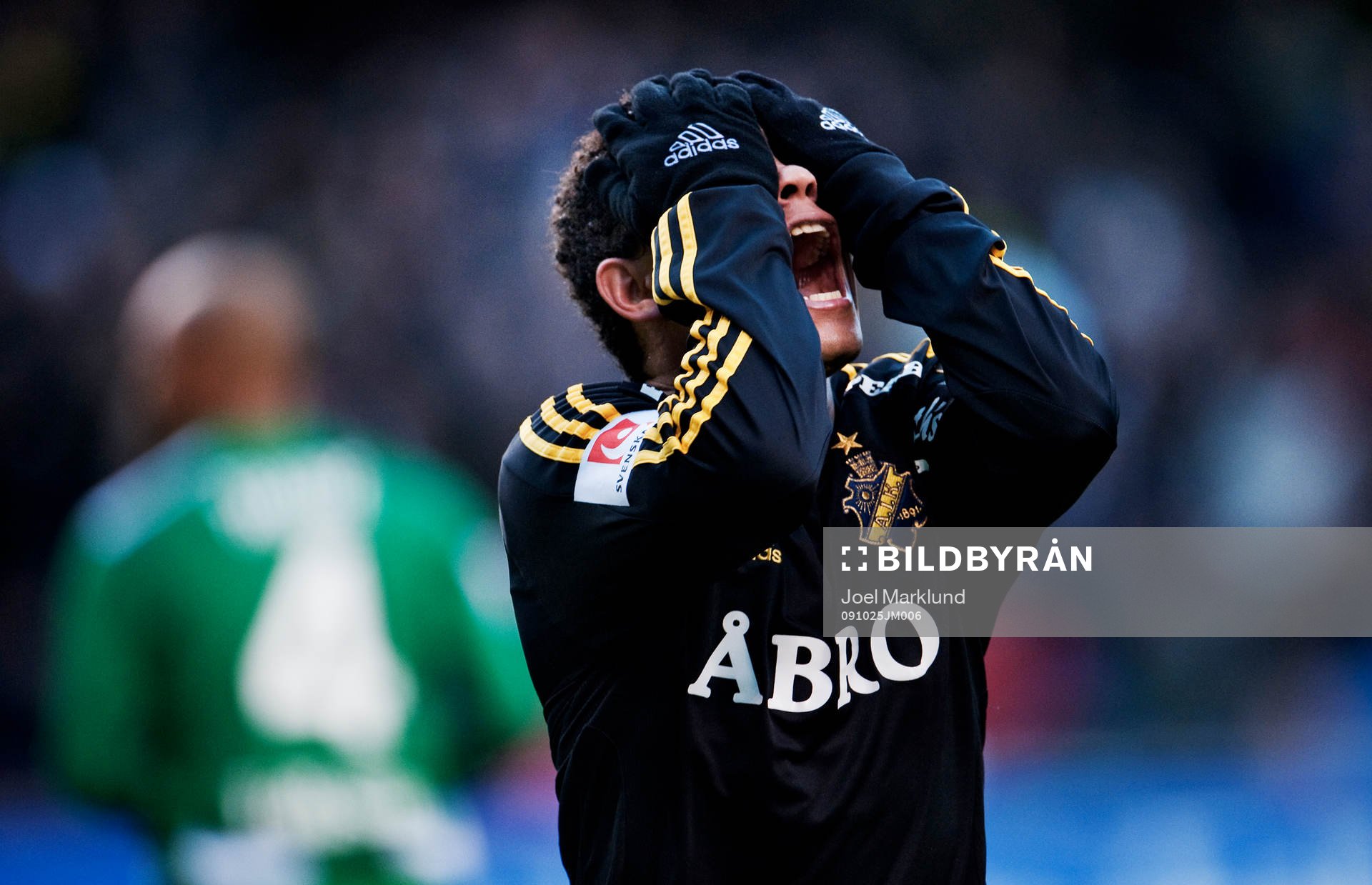 Antonio Flavio, AIK, skriker ut sin frustration