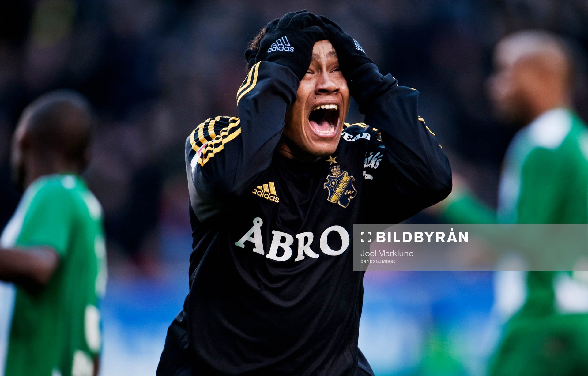 Antonio Flavio, AIK, skriker ut sin frustration