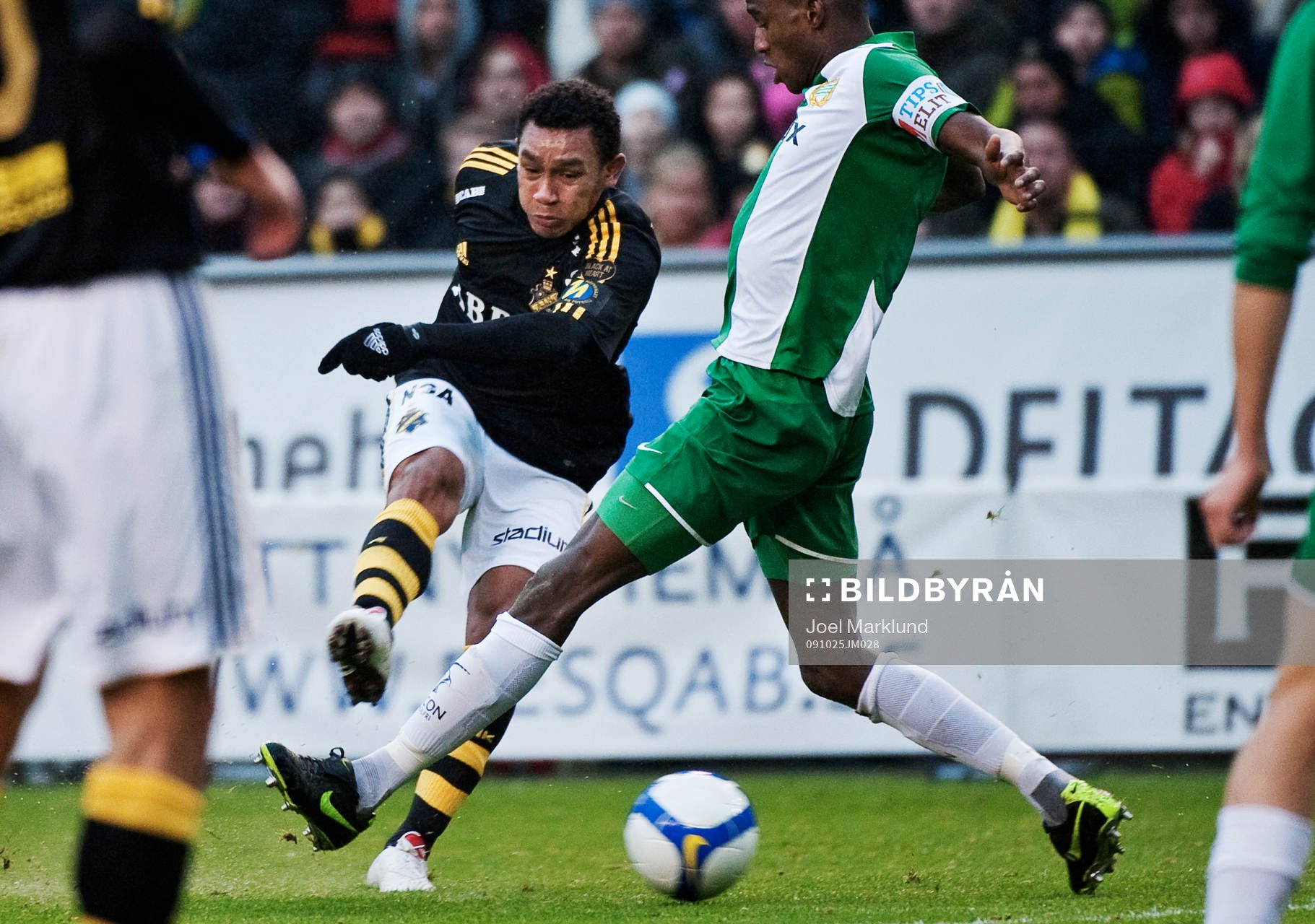 Antonio Flavio, AIK, skjuter mot mål