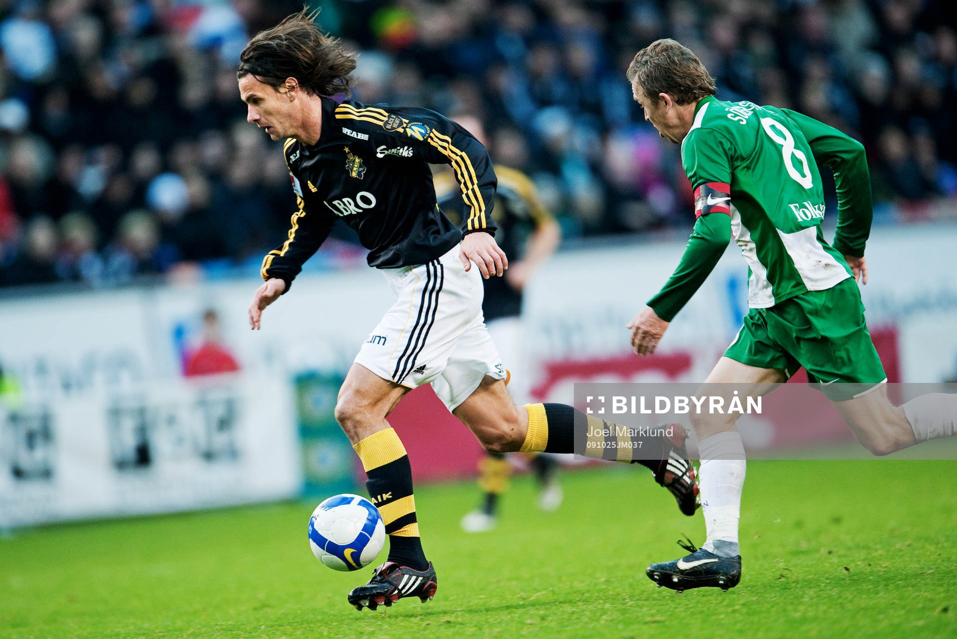 Fredrik Söderström, Hammarby, jagar Iván Obolo, AIK