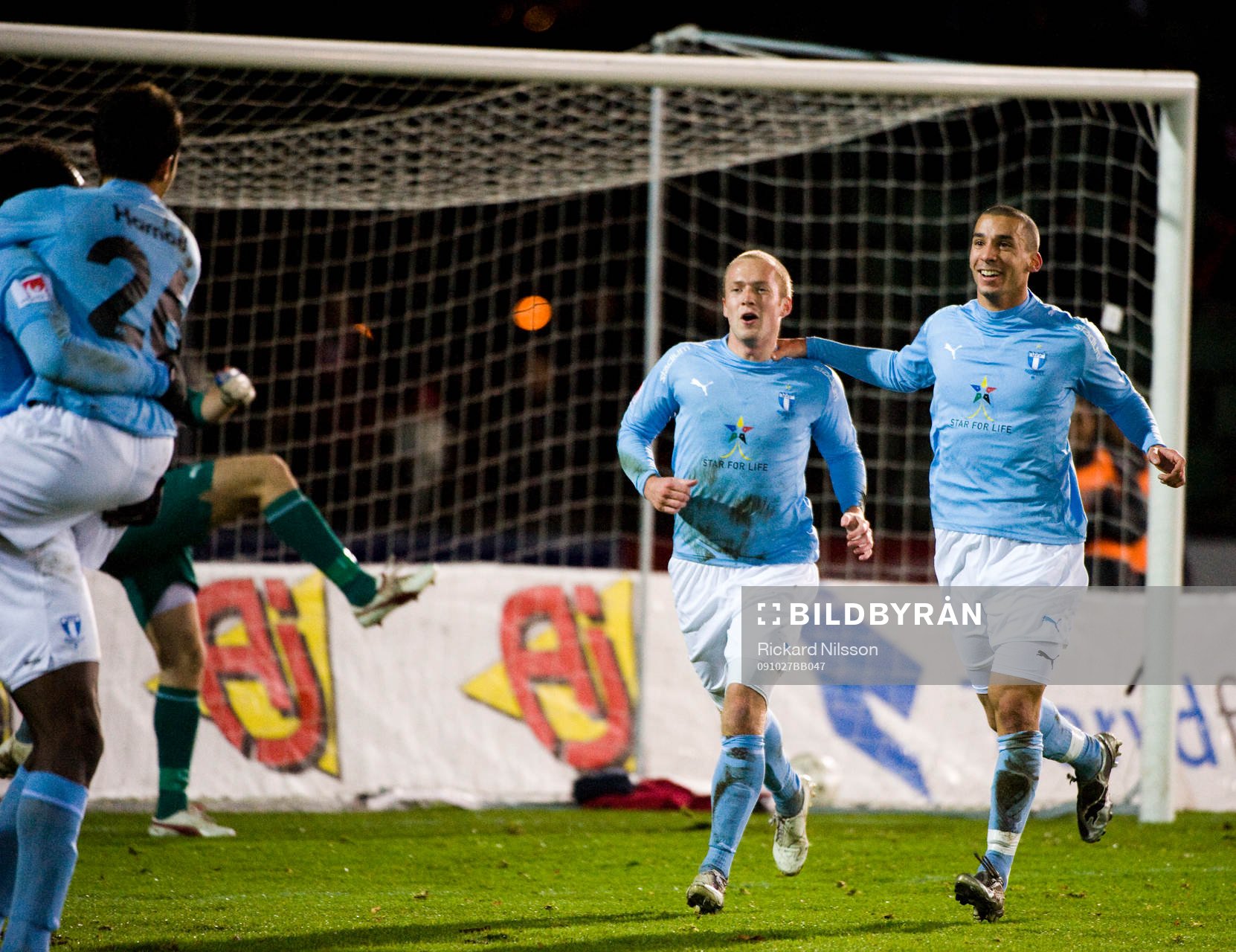 Daniel Larsson och Guillermo Molins, Malmö, jubel