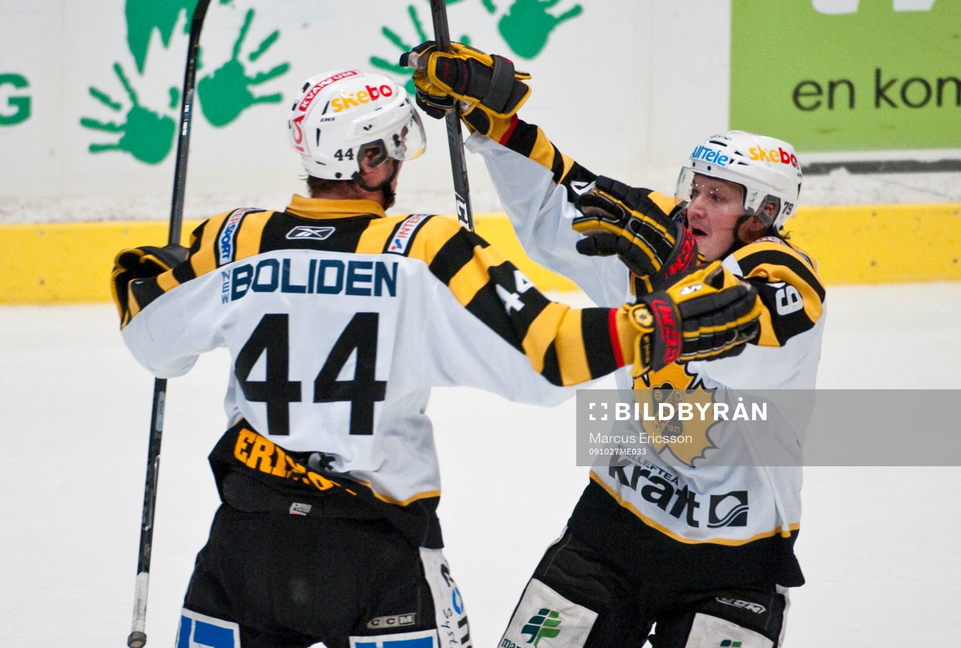 Tim Erixon och Johan Forsberg, Skellefteå, jubel