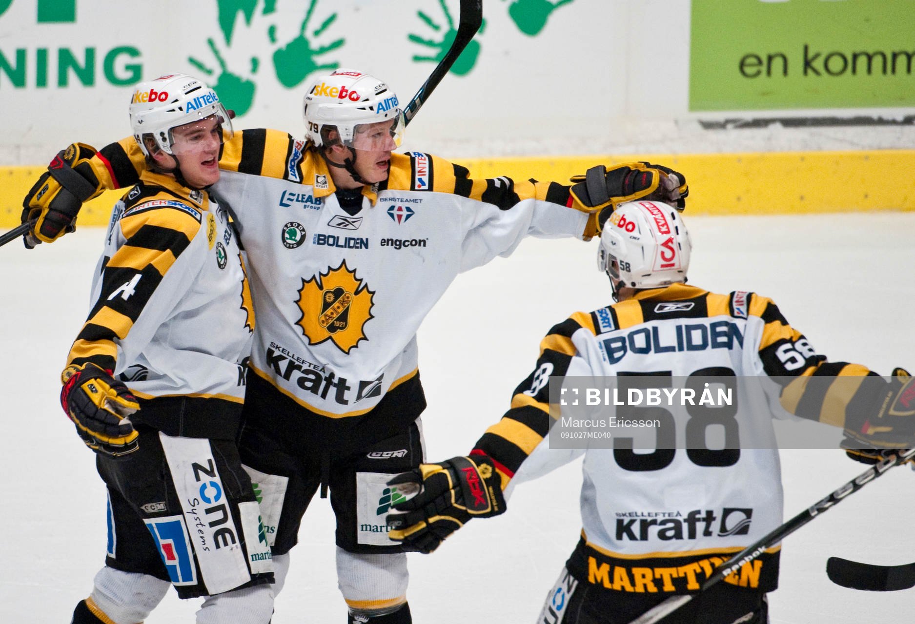 Tim Erixon och Johan Forsberg, Skellefteå, jubel