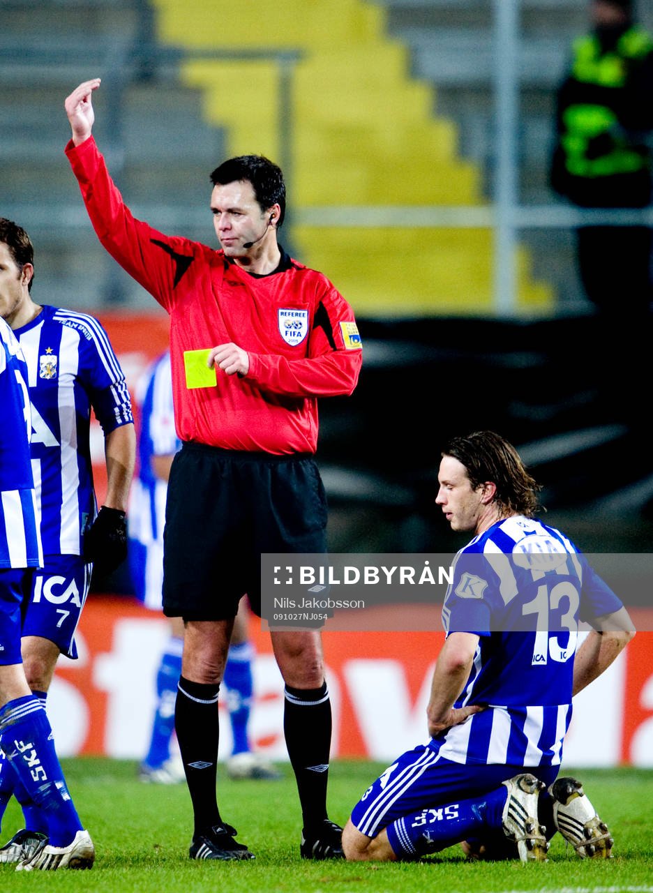 Gustav Svensson, IFK Göteborg, varning, depp, domare,
