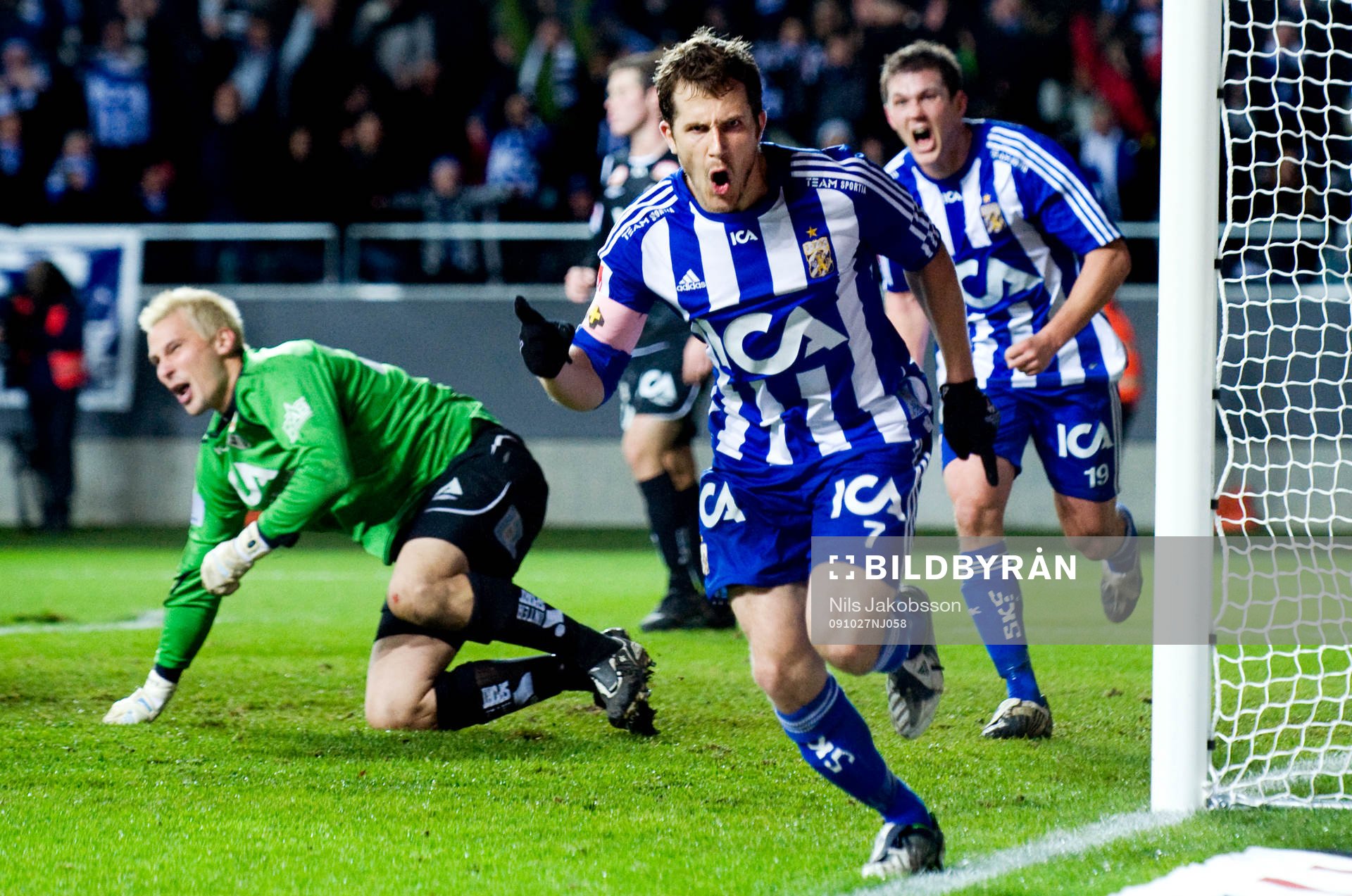  Tobias Hysén, IFK Göteborg, jubel.