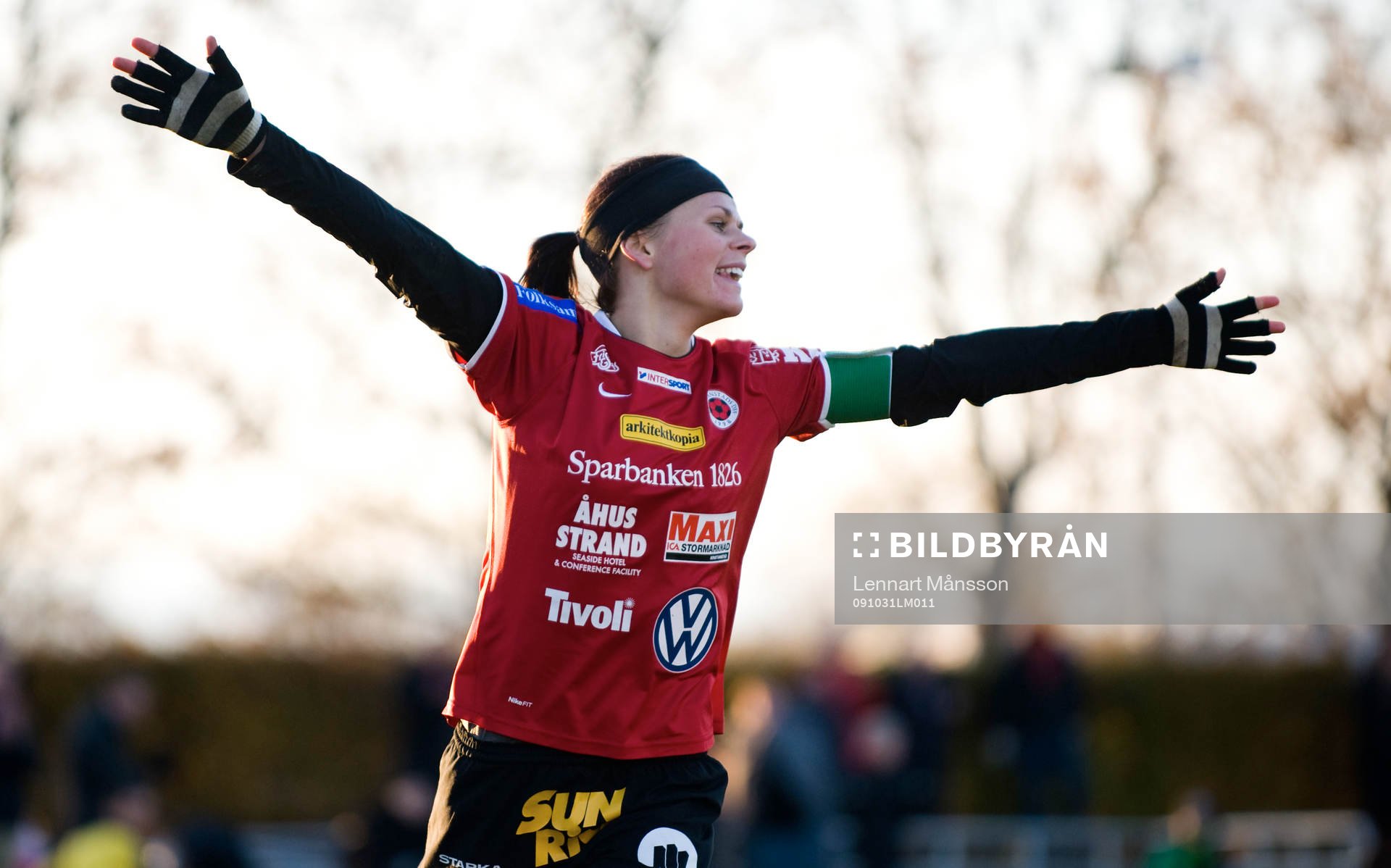  3-1, Susanne Moberg, Kristianstad, som jublar, jubel.