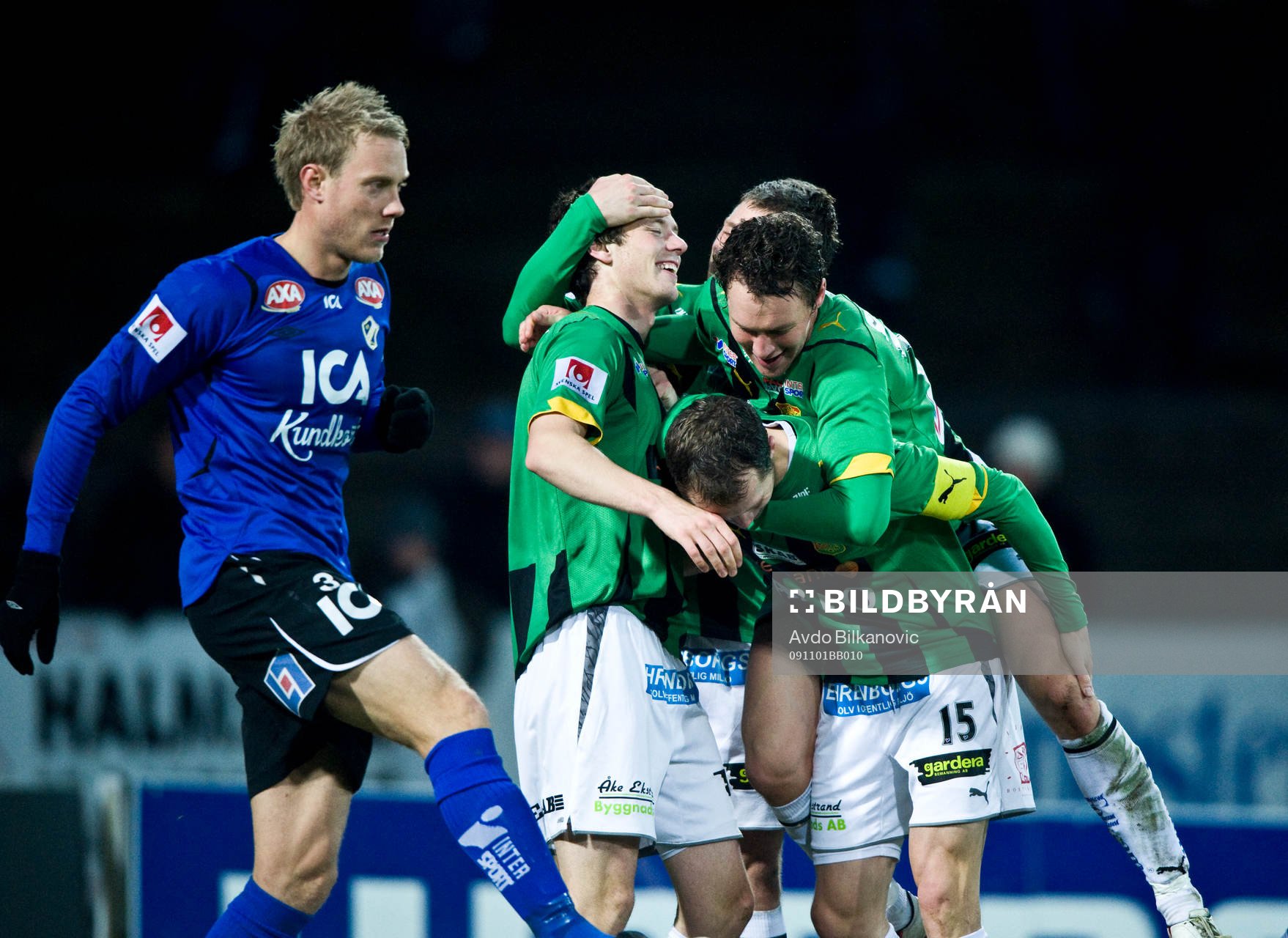 Hallgrímur Jónasson, Fredrik Lundgren, GAIS, jubel,