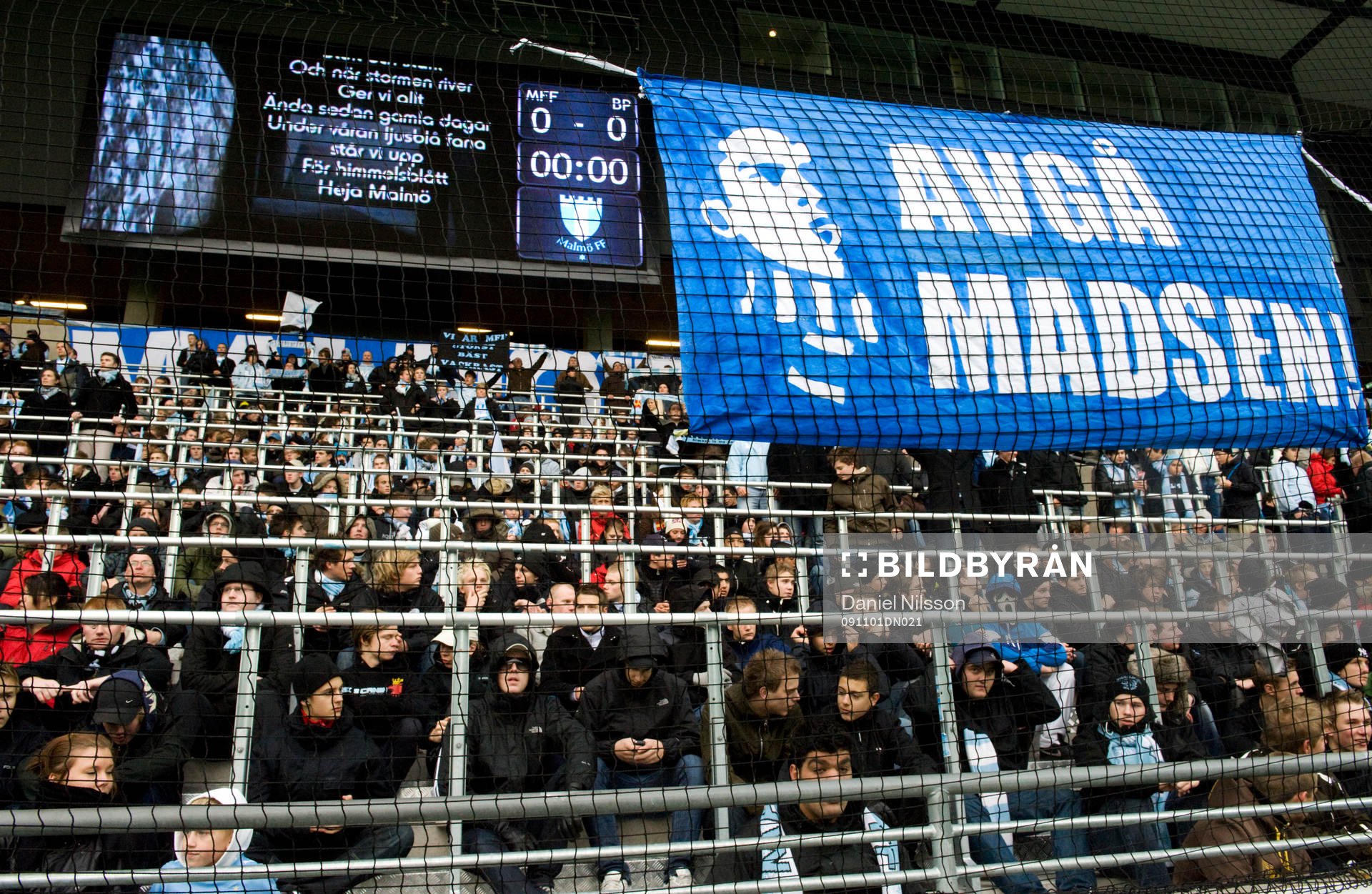 Malmös supportrar demonstrerade genom att vara tysta genom