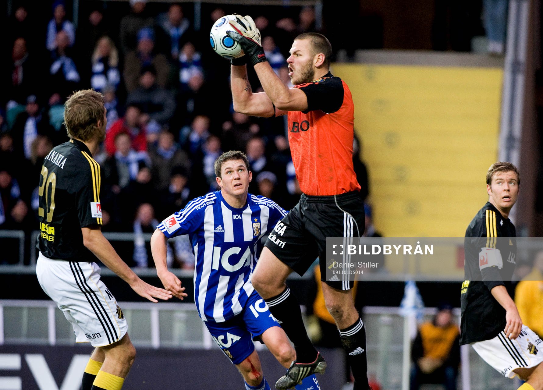 Daniel Örlund, målvakt, AIK. Hannes Stiller, IFK Göteborg