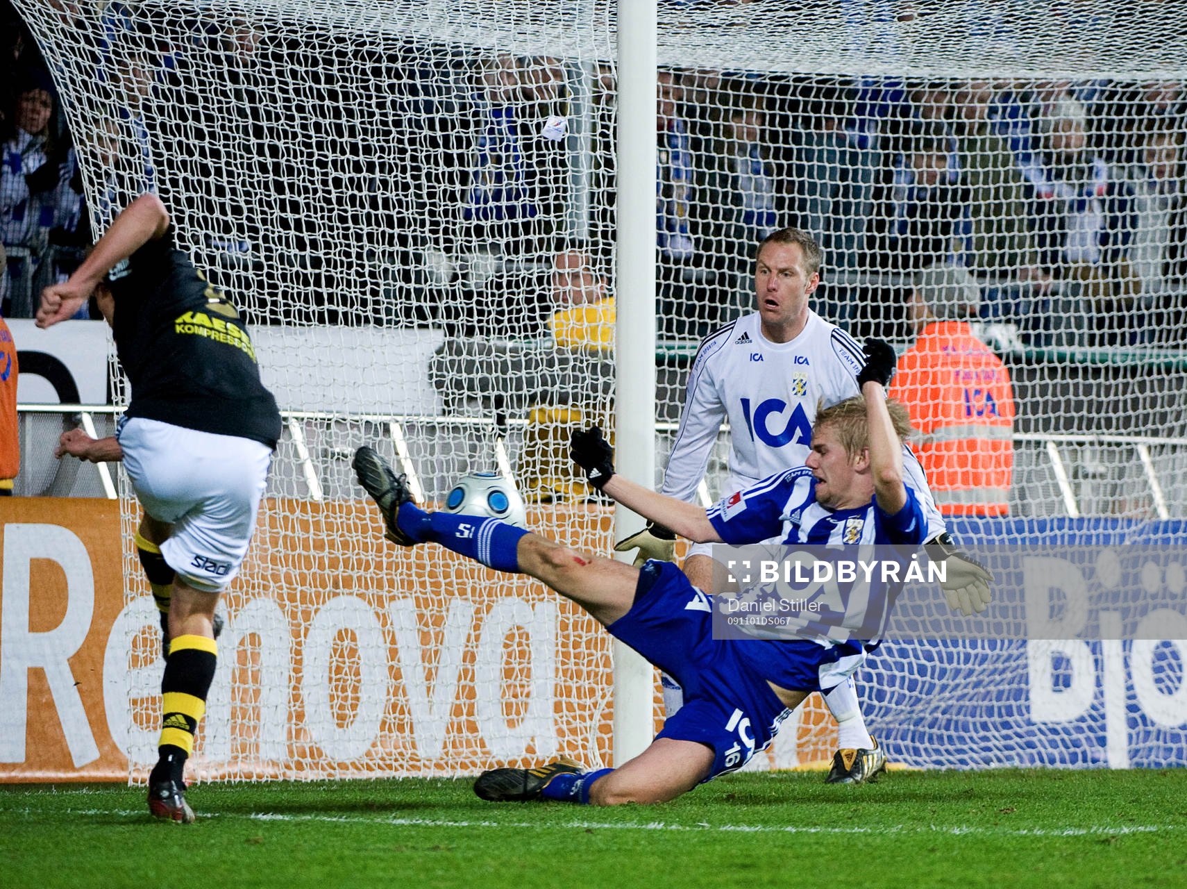 Daniel Tjernström, AIK, gör 1-2. Erik Lund, Kim