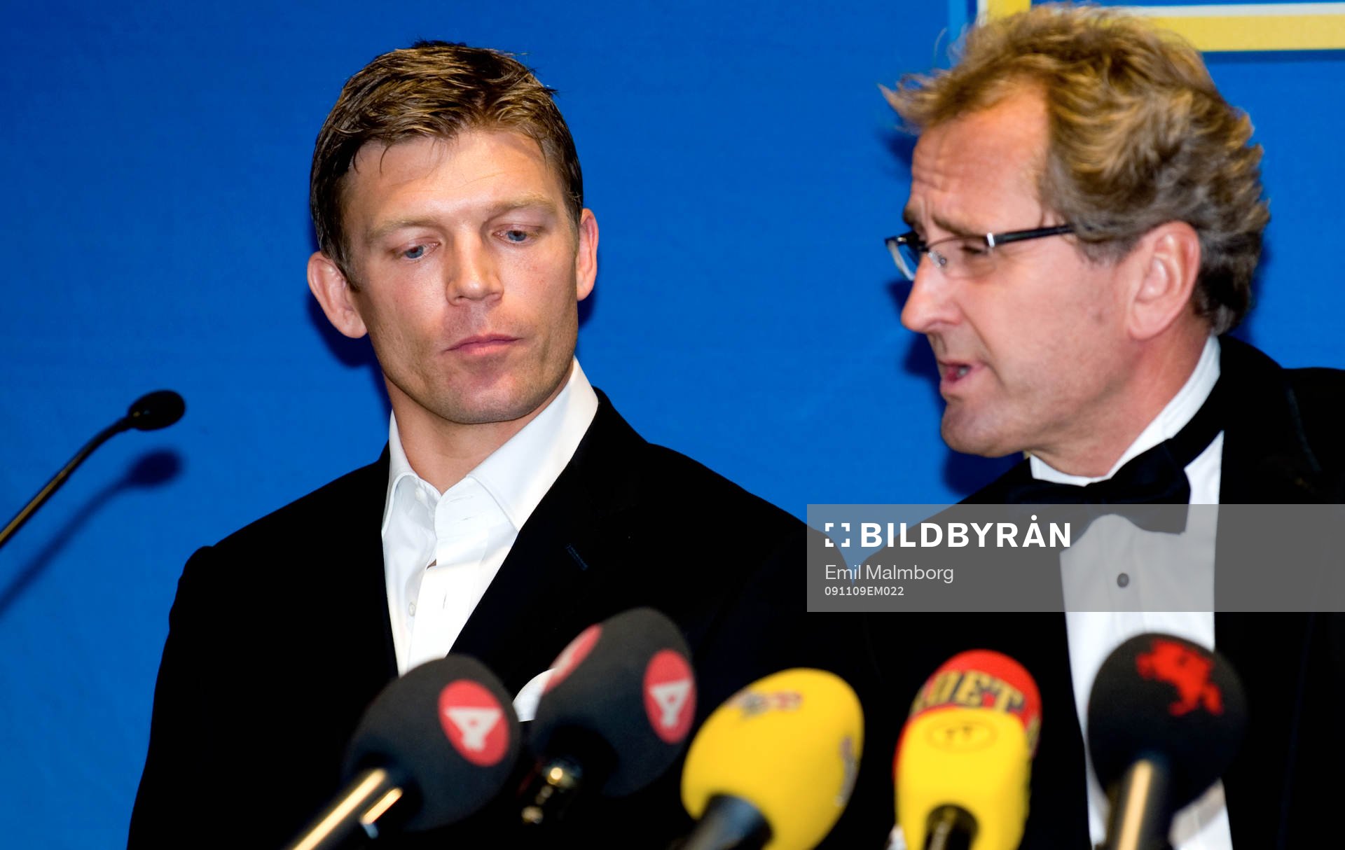 Marcus Allbäck, assisterande och Eric Hamrén,