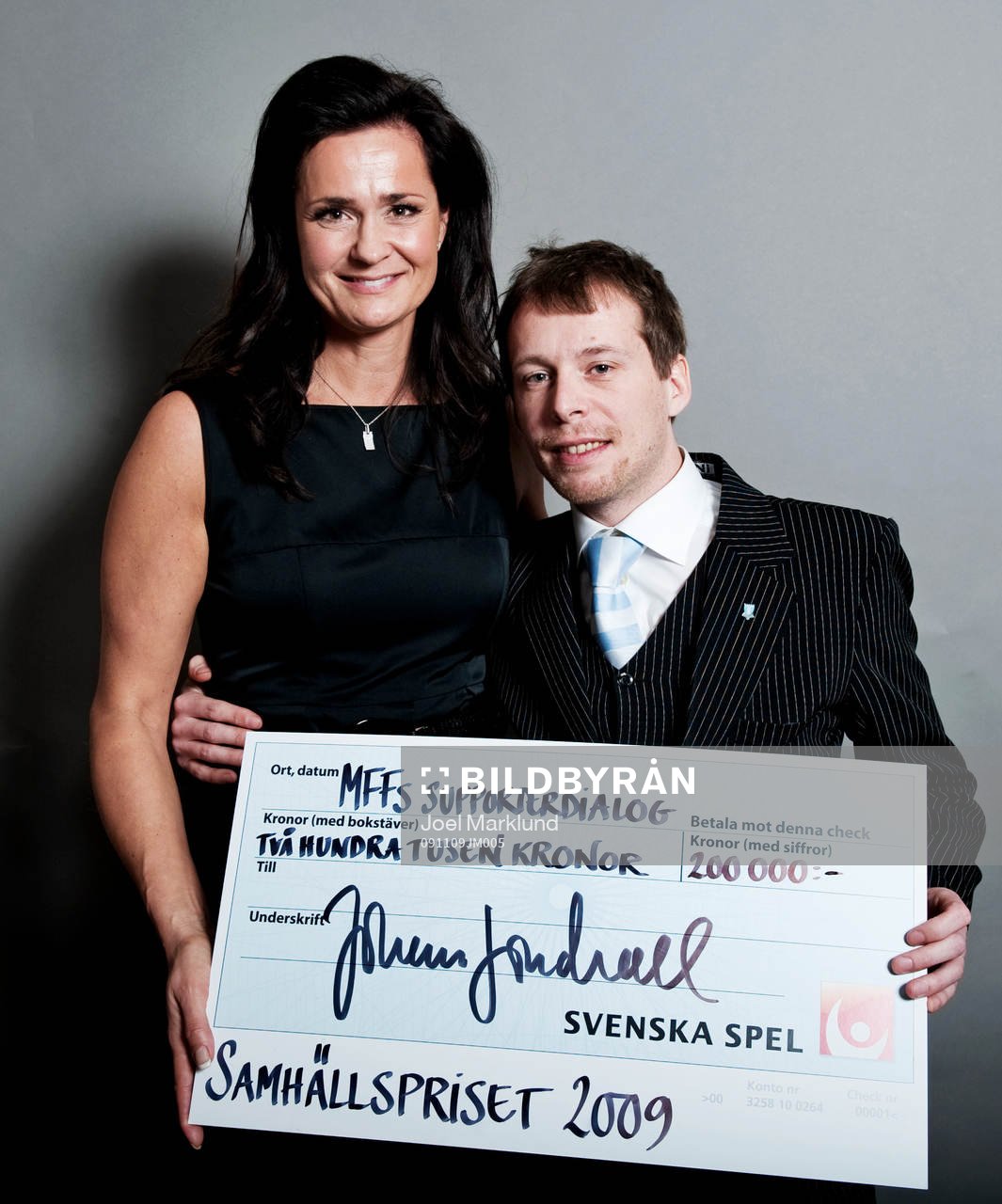 Svenska Spels Samhällspriset 2009. Meta Persdotter, vd