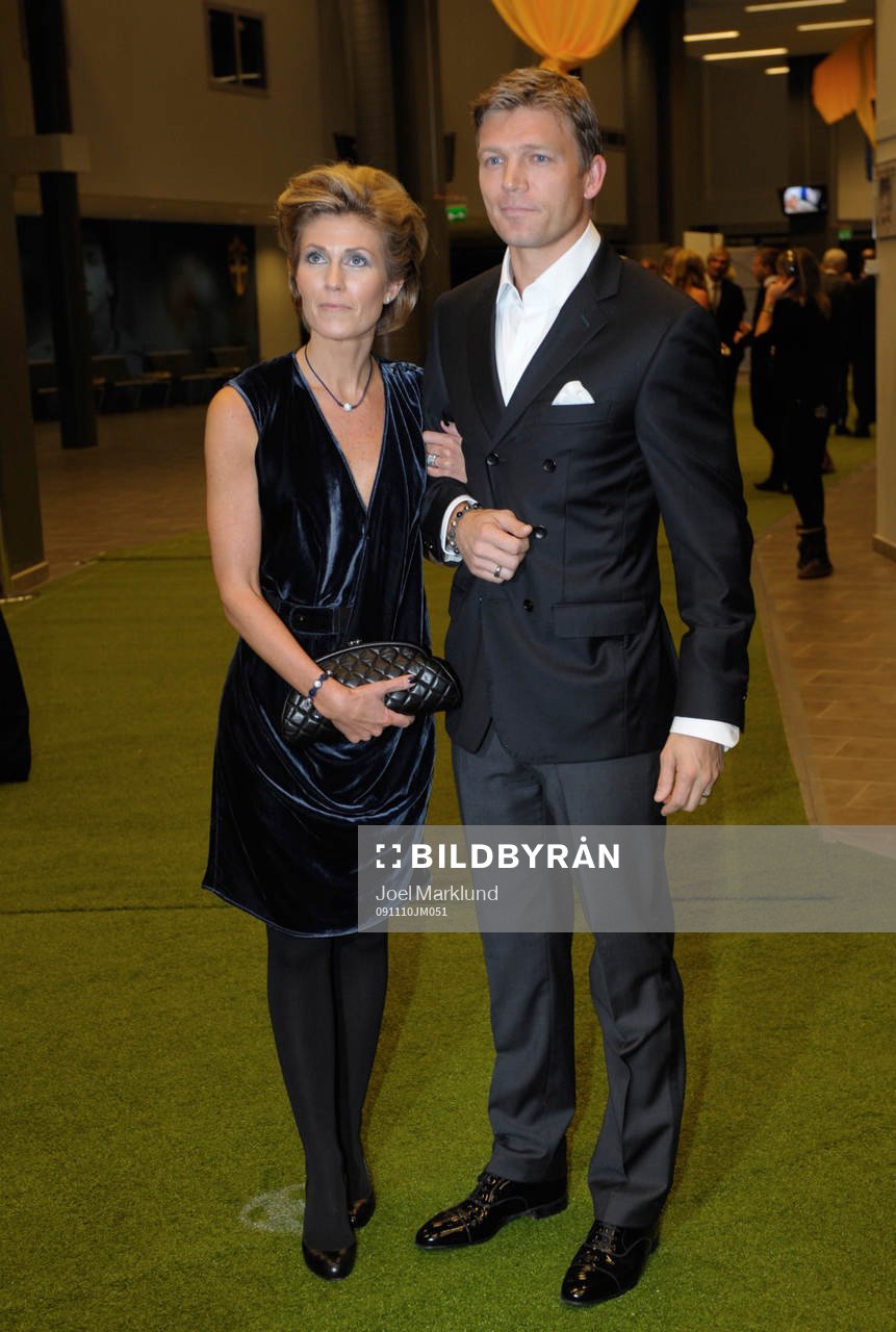Marcus Allbäck med fru