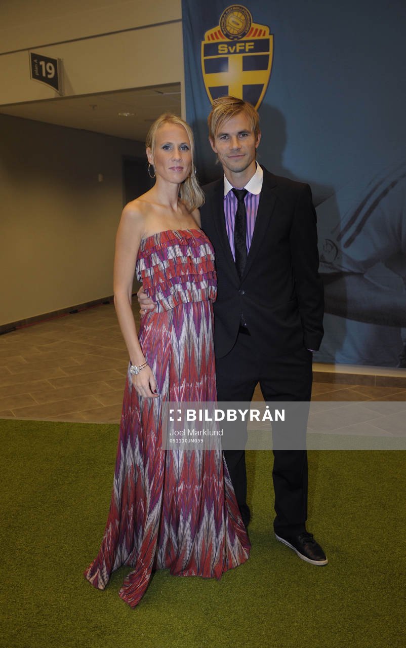 Niclas Alexandersson med fru Frida