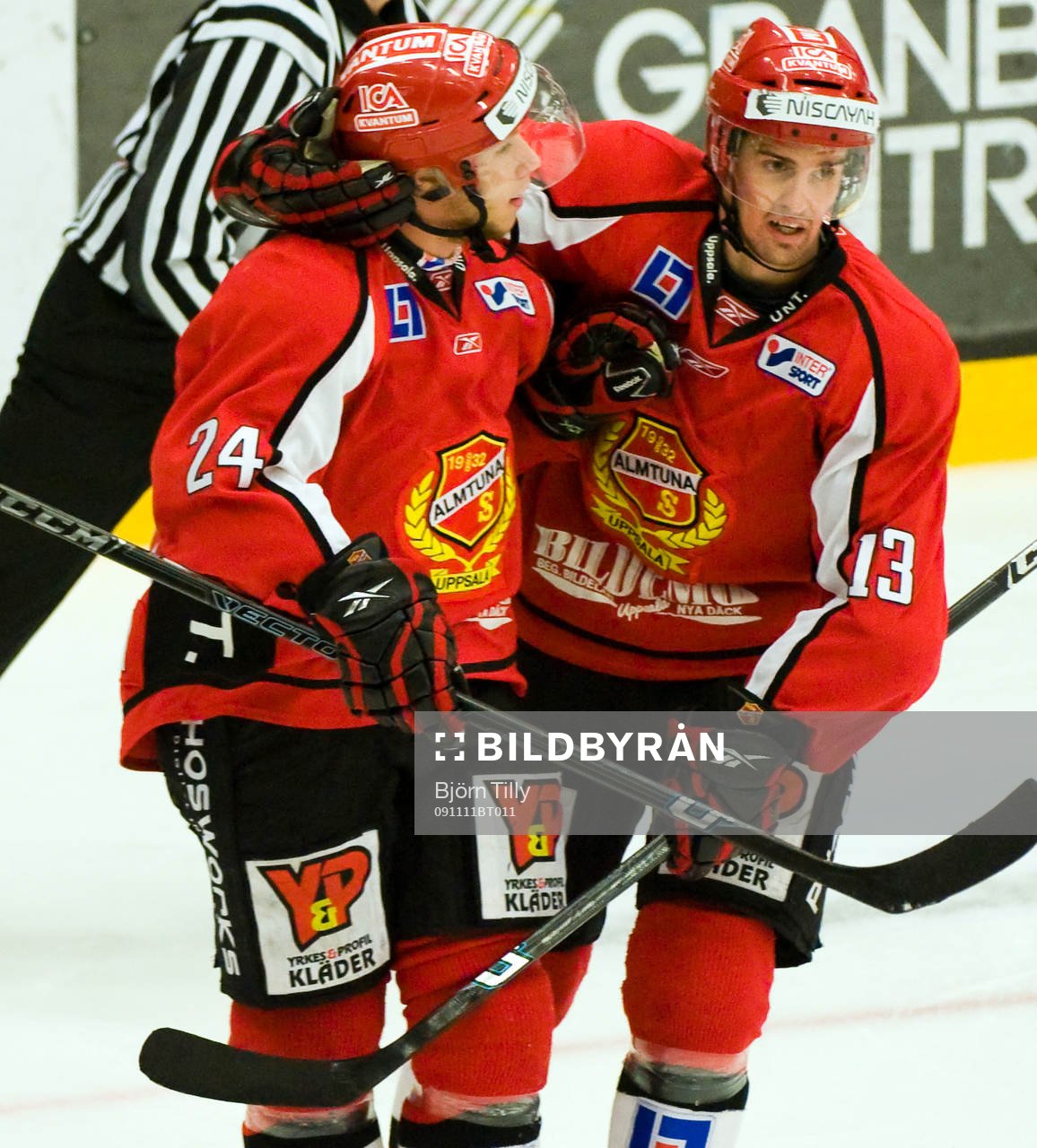 Almtunas målskyttar, Johan Andersson, (1-0) och Jimmie
