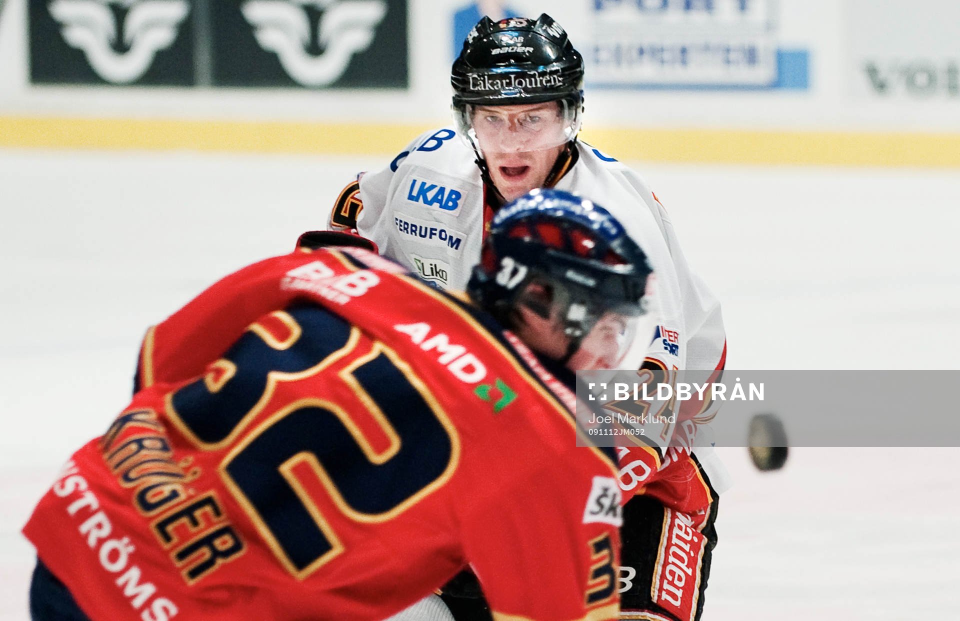 Marcus Krüger, Djurgården, och Cam Abbott, Luleå,