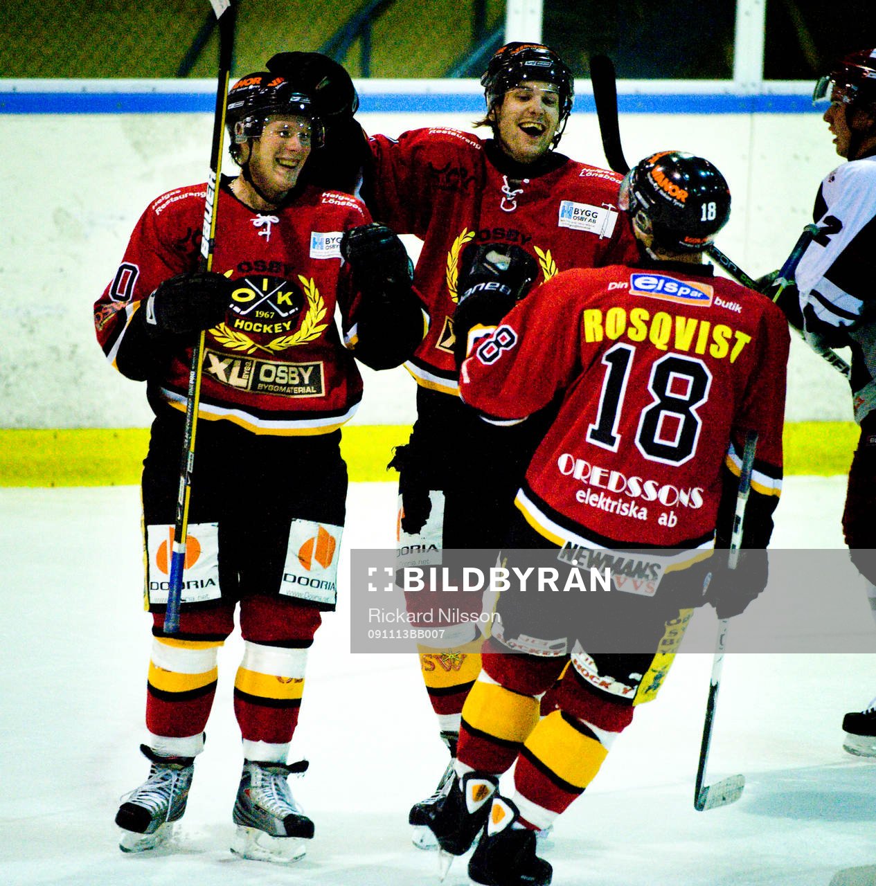 Marcus Gunnarsson, Stefan Lööw och Christoffer Rosquist,