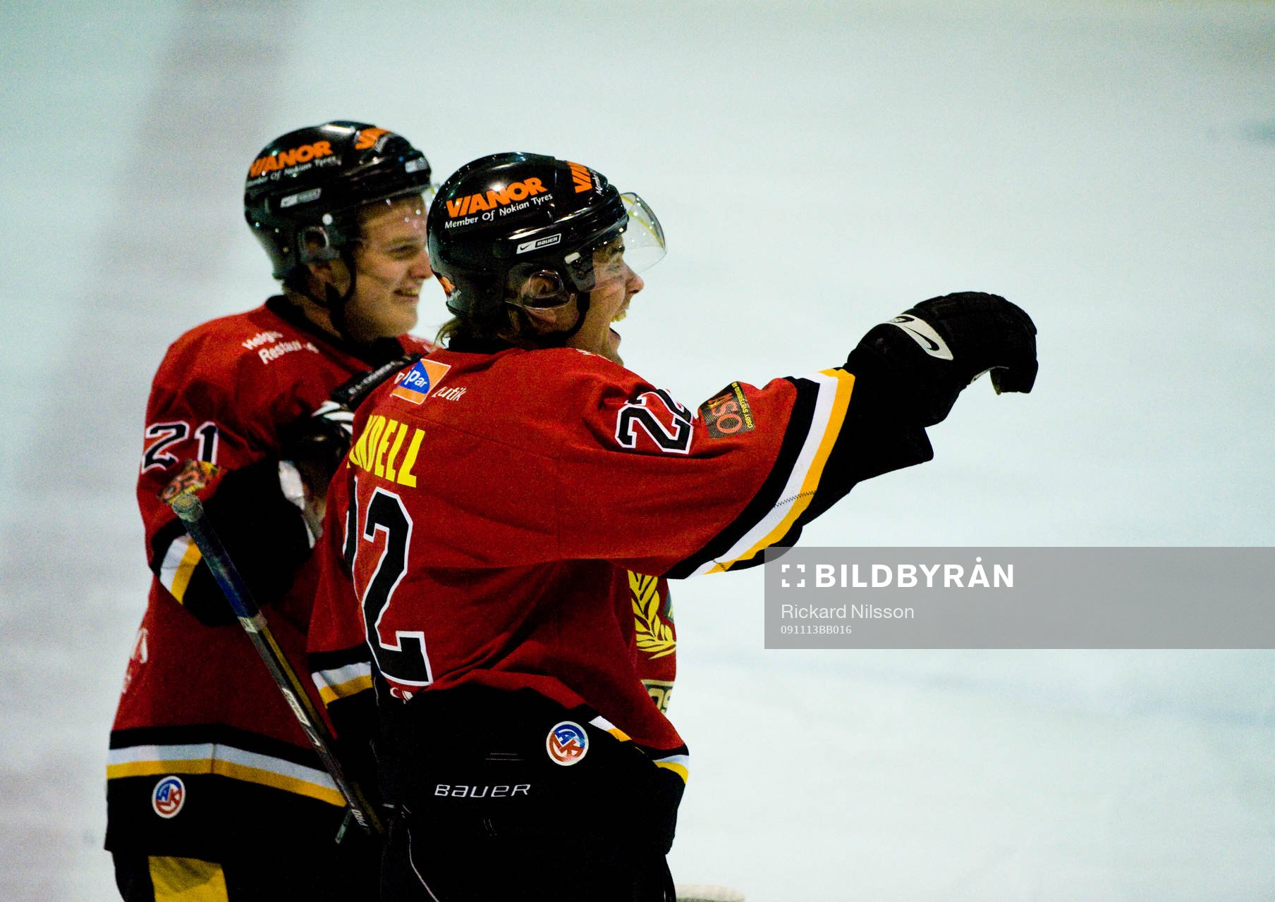 Johan Lindell och Ola Higgins, Osby, jubel