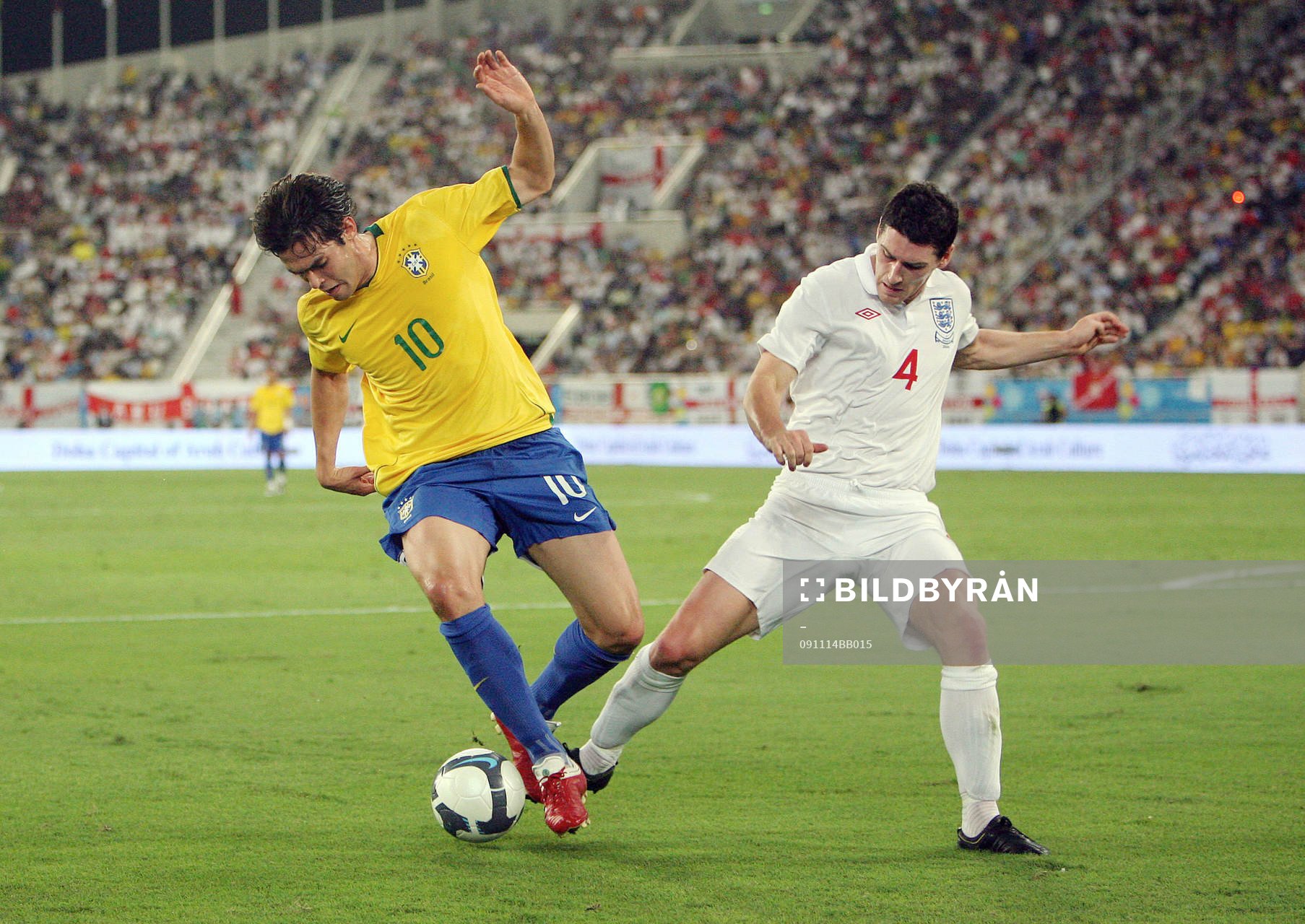 Kaka, Brasilien och Gareth Barry, England