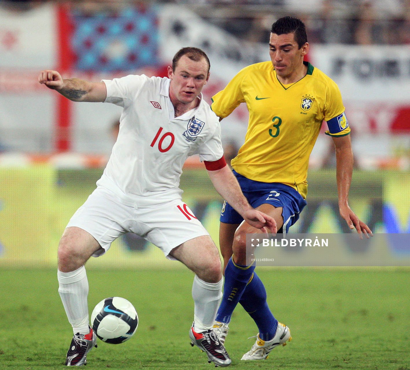 Wayne Rooney, England och Lucio, Brasilien