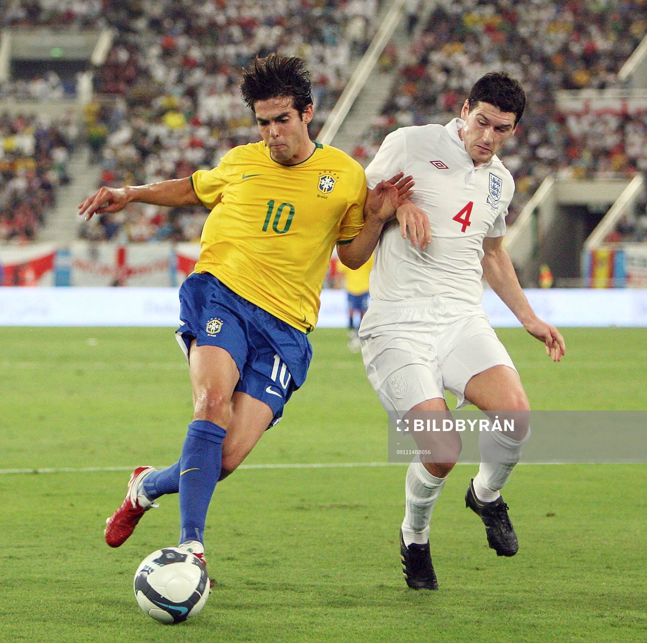 Kaka, Brasilien och Gareth Barry, England