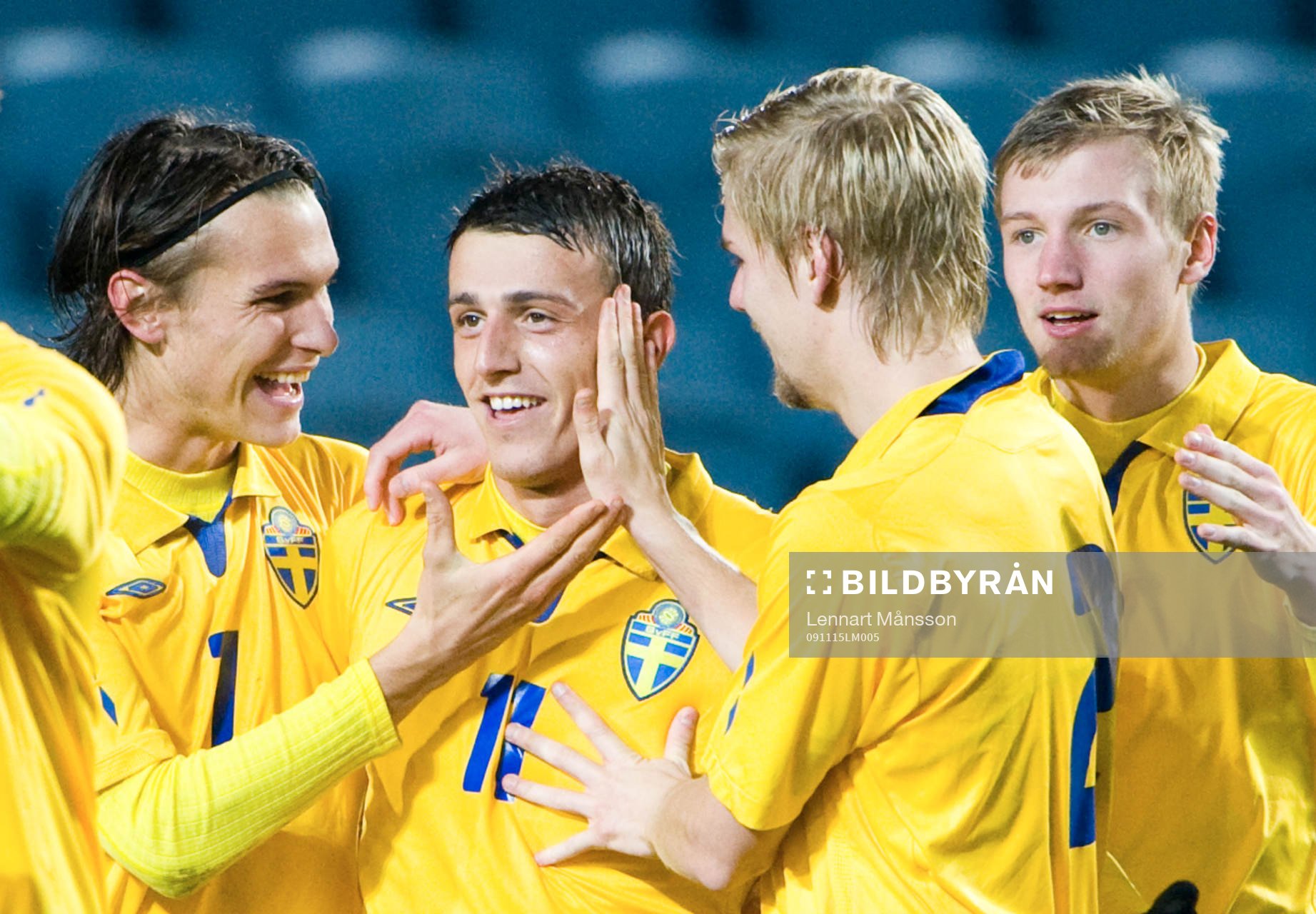 Albin Ekdal och Erton Fejzullahu, de svenska målskyttarna,