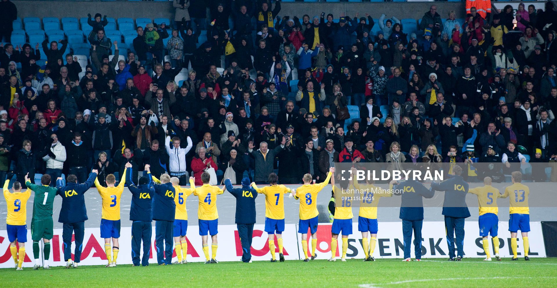 Sverige tackar publiken