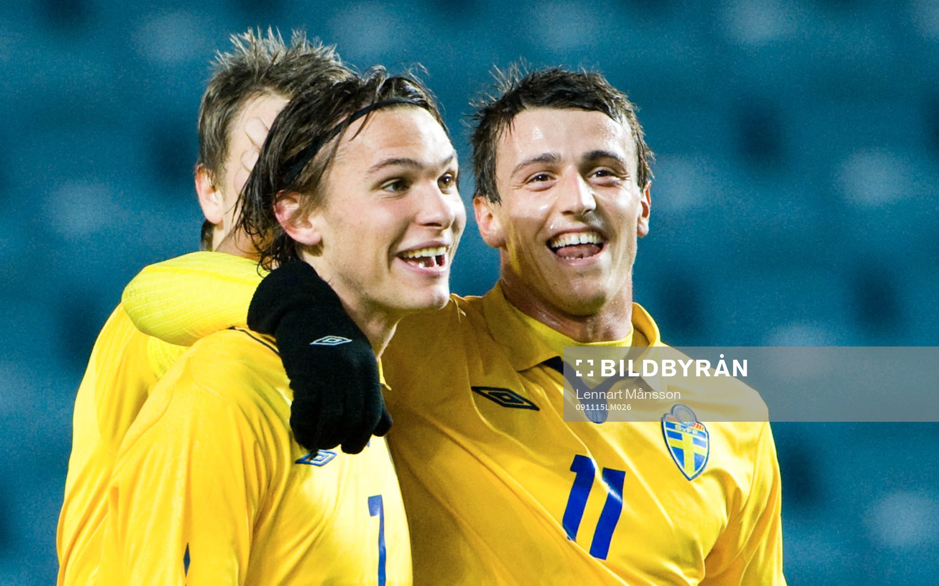 Albin Ekdal och Erton Fejzullahu, de svenska målskyttarna
