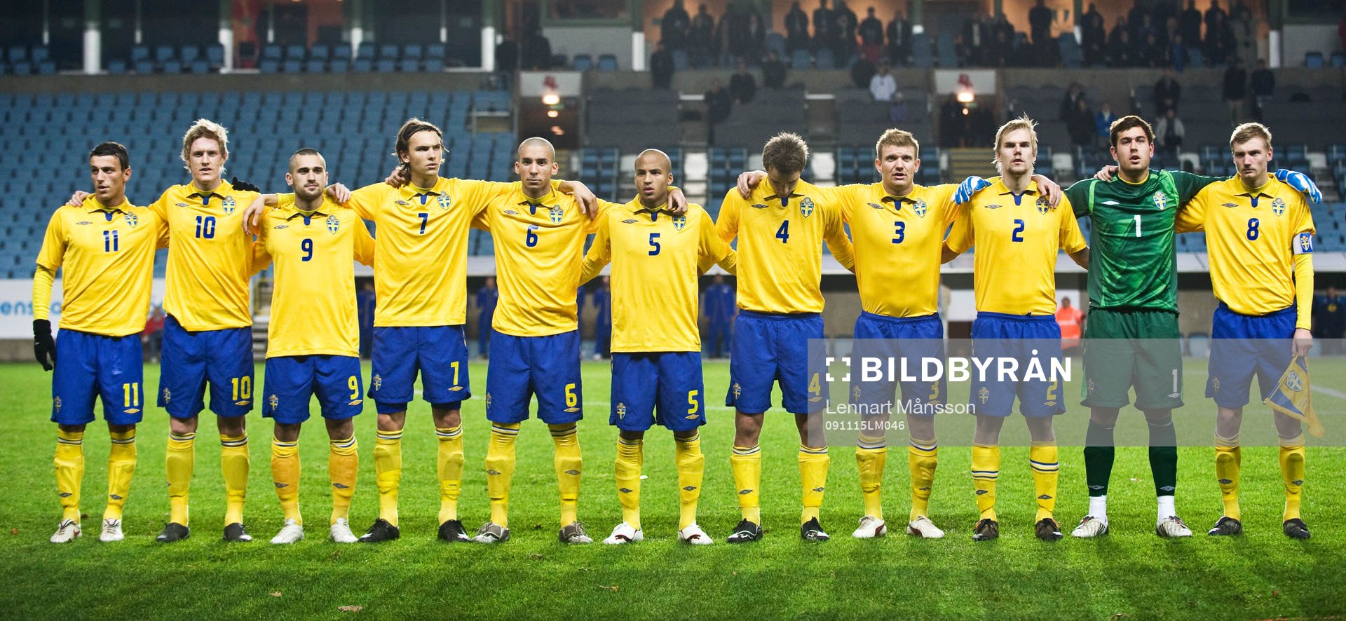 Lagbild, startelva. Fr v: Erton Fejzullahu, Rasmus Elm,