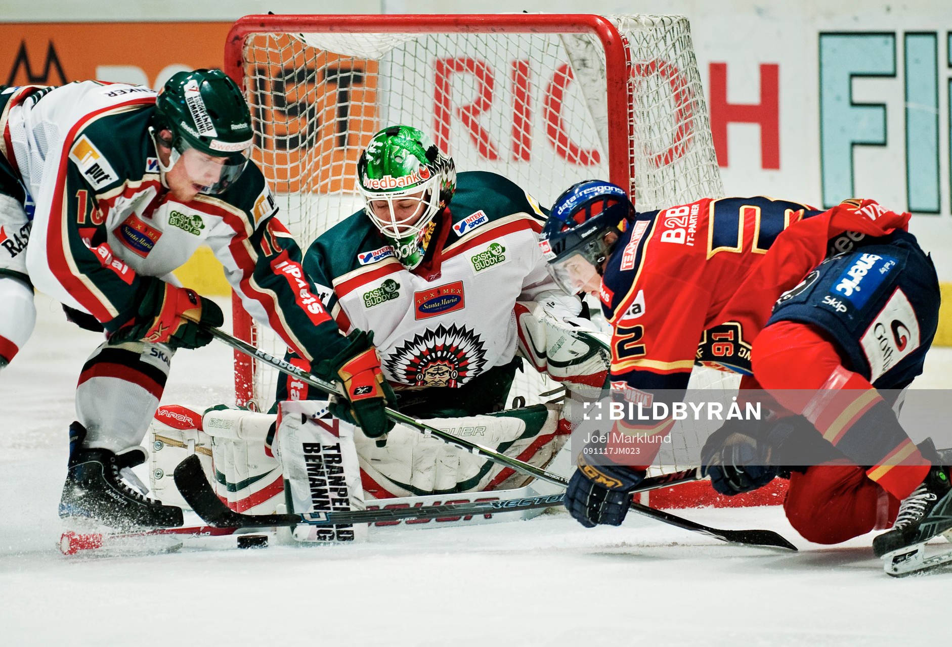 Joakim Andersson och Sebastian Idoff, målvakt, Frölunda,
