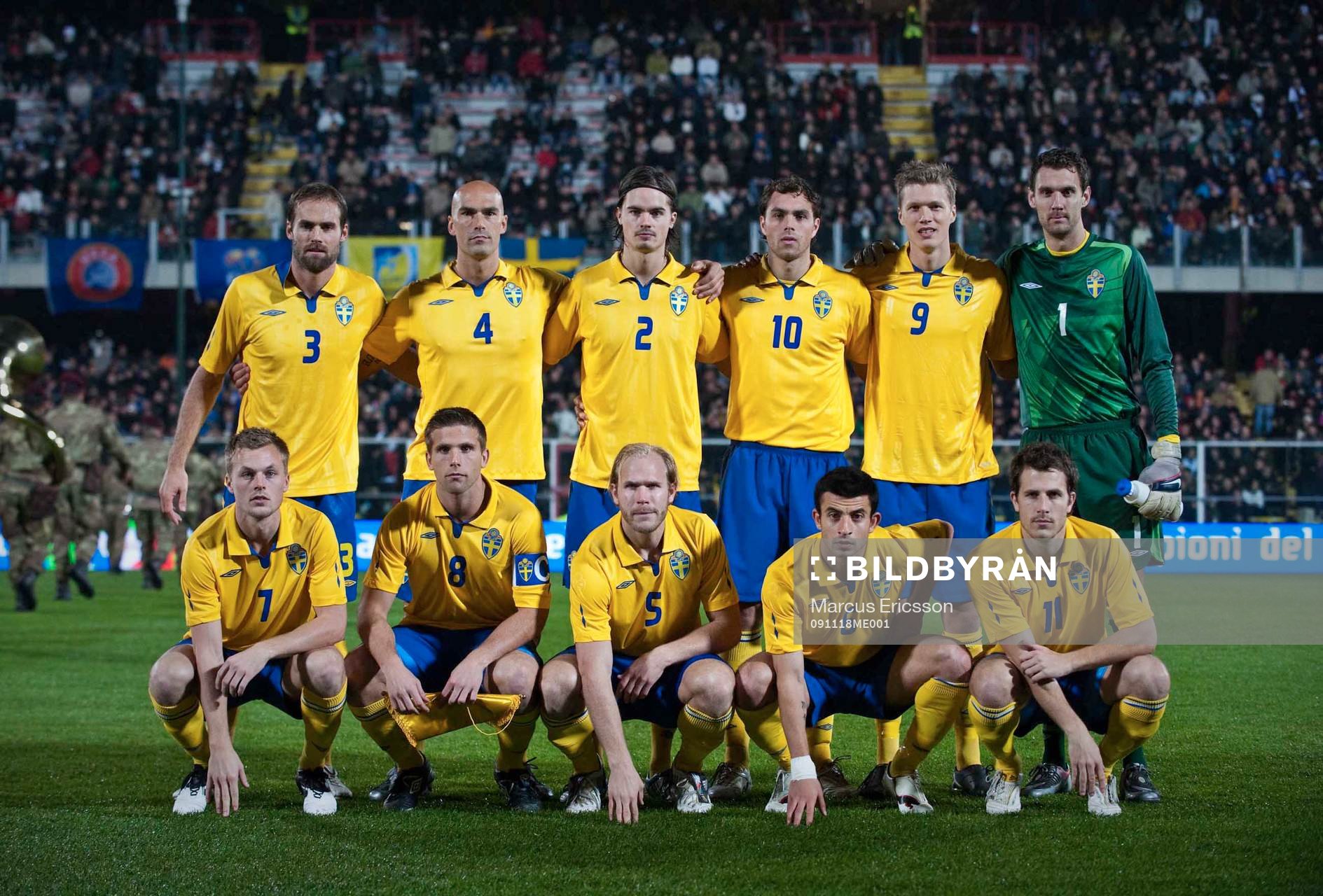 Olof Mellberg, Daniel Majstorovic, Mikael Lustig, Johan