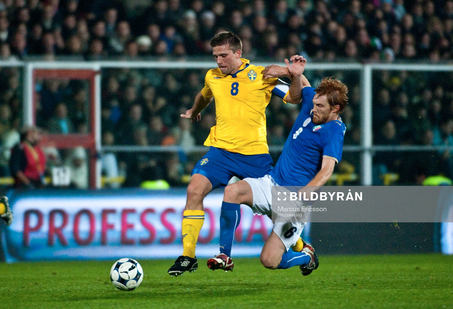 Anders Svensson, Sverige mot Biondini, Italien